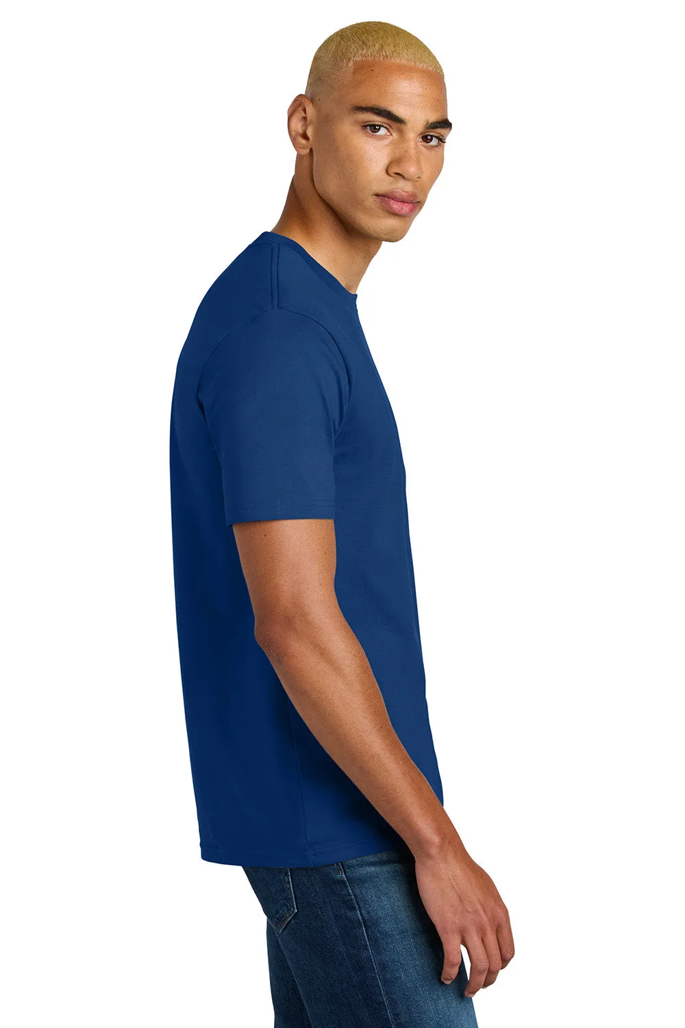 District Mens Perfect Weight Icon Short Sleeve Crewneck T-Shirt - Deep Royal Blue