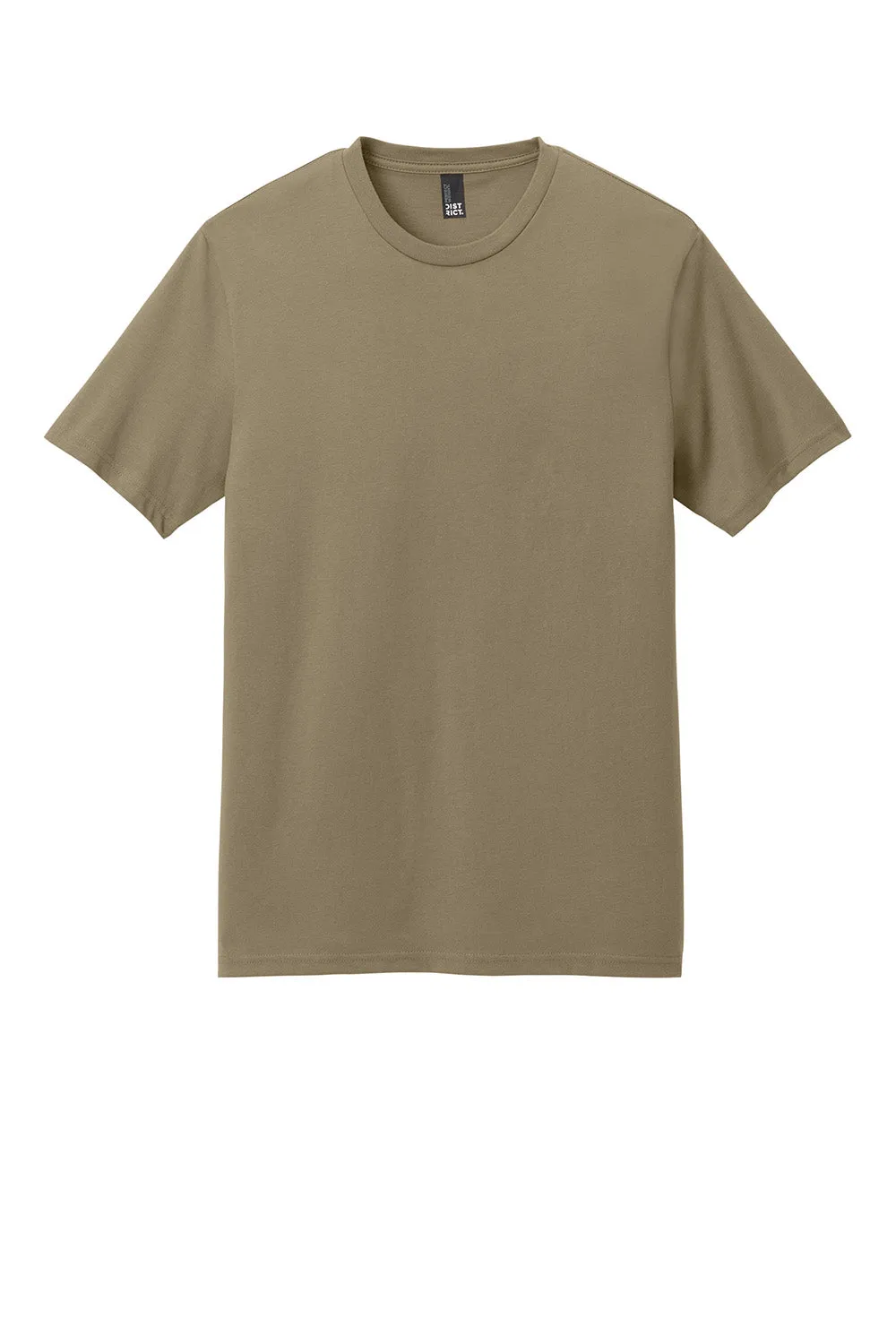 District Mens Perfect Weight Icon Short Sleeve Crewneck T-Shirt - Dune Brown