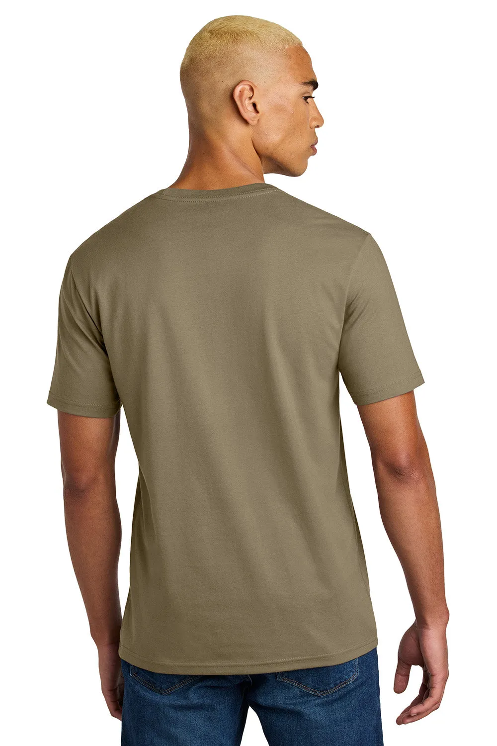 District Mens Perfect Weight Icon Short Sleeve Crewneck T-Shirt - Dune Brown