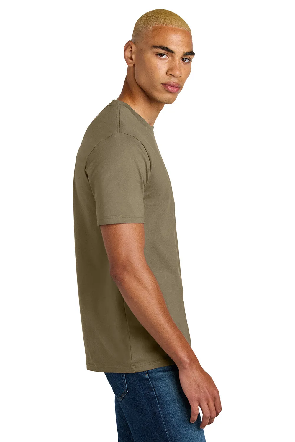 District Mens Perfect Weight Icon Short Sleeve Crewneck T-Shirt - Dune Brown