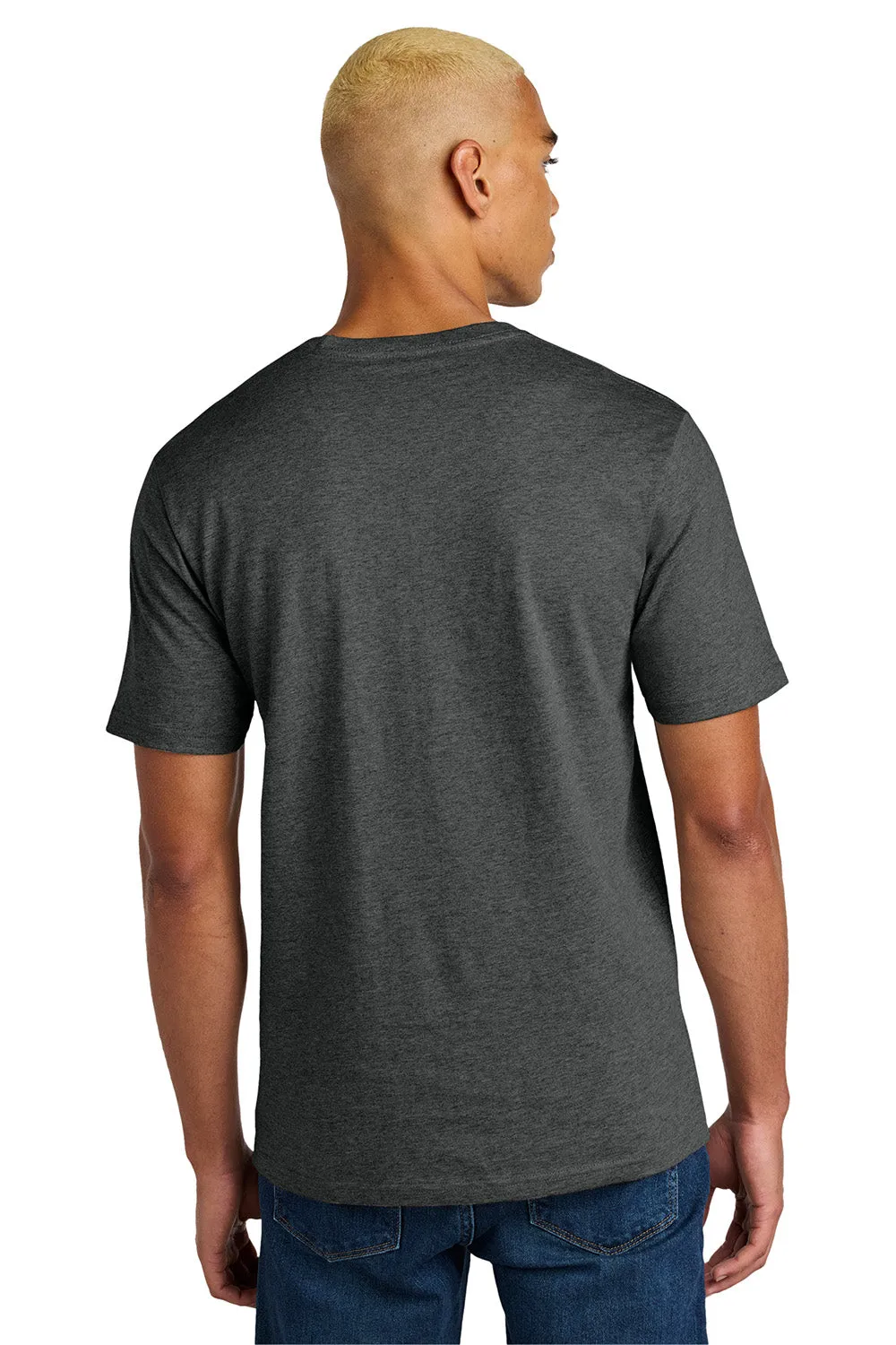 District Mens Perfect Weight Icon Short Sleeve Crewneck T-Shirt - Heather Charcoal Grey