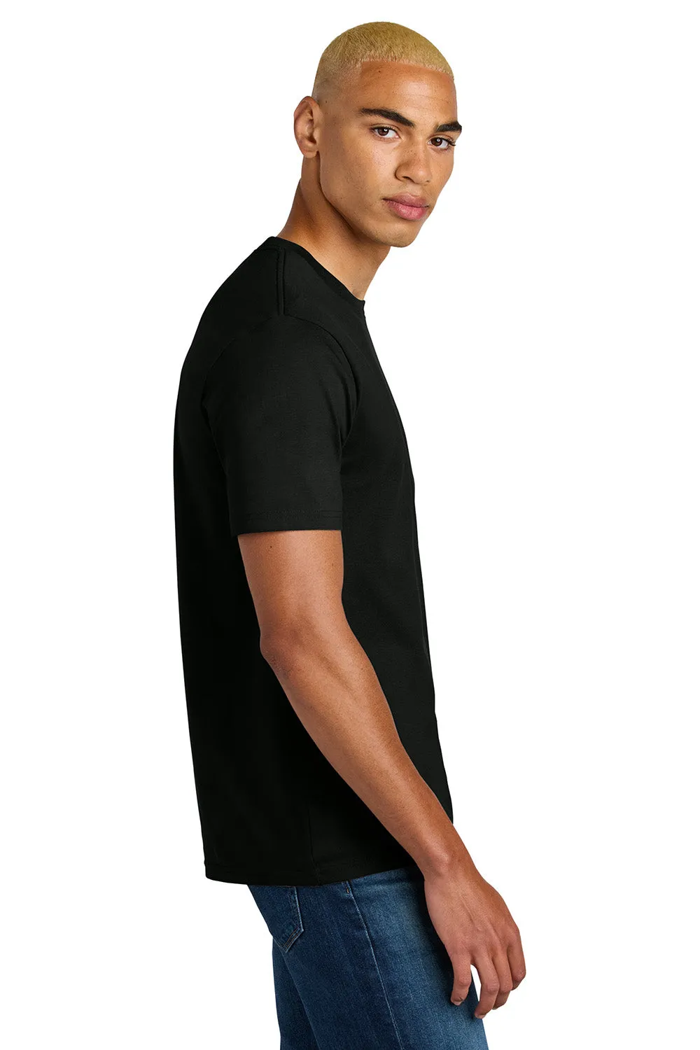 District Mens Perfect Weight Icon Short Sleeve Crewneck T-Shirt - Jet Black