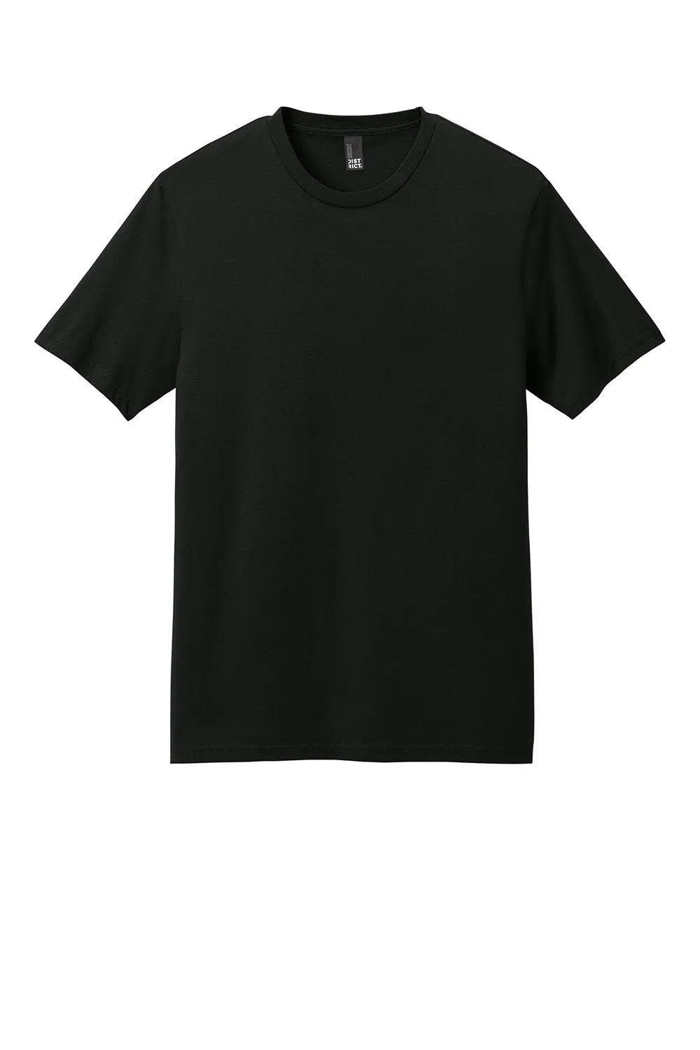 District Mens Perfect Weight Icon Short Sleeve Crewneck T-Shirt - Jet Black