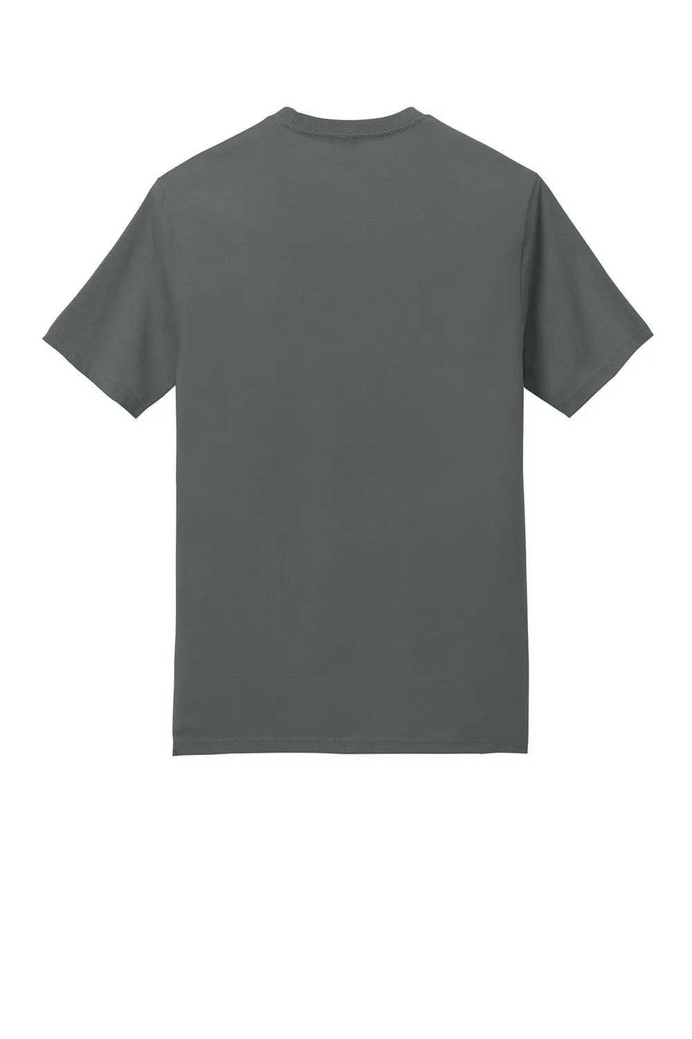 District Mens Perfect Weight Icon Short Sleeve Crewneck T-Shirt - Metal Grey