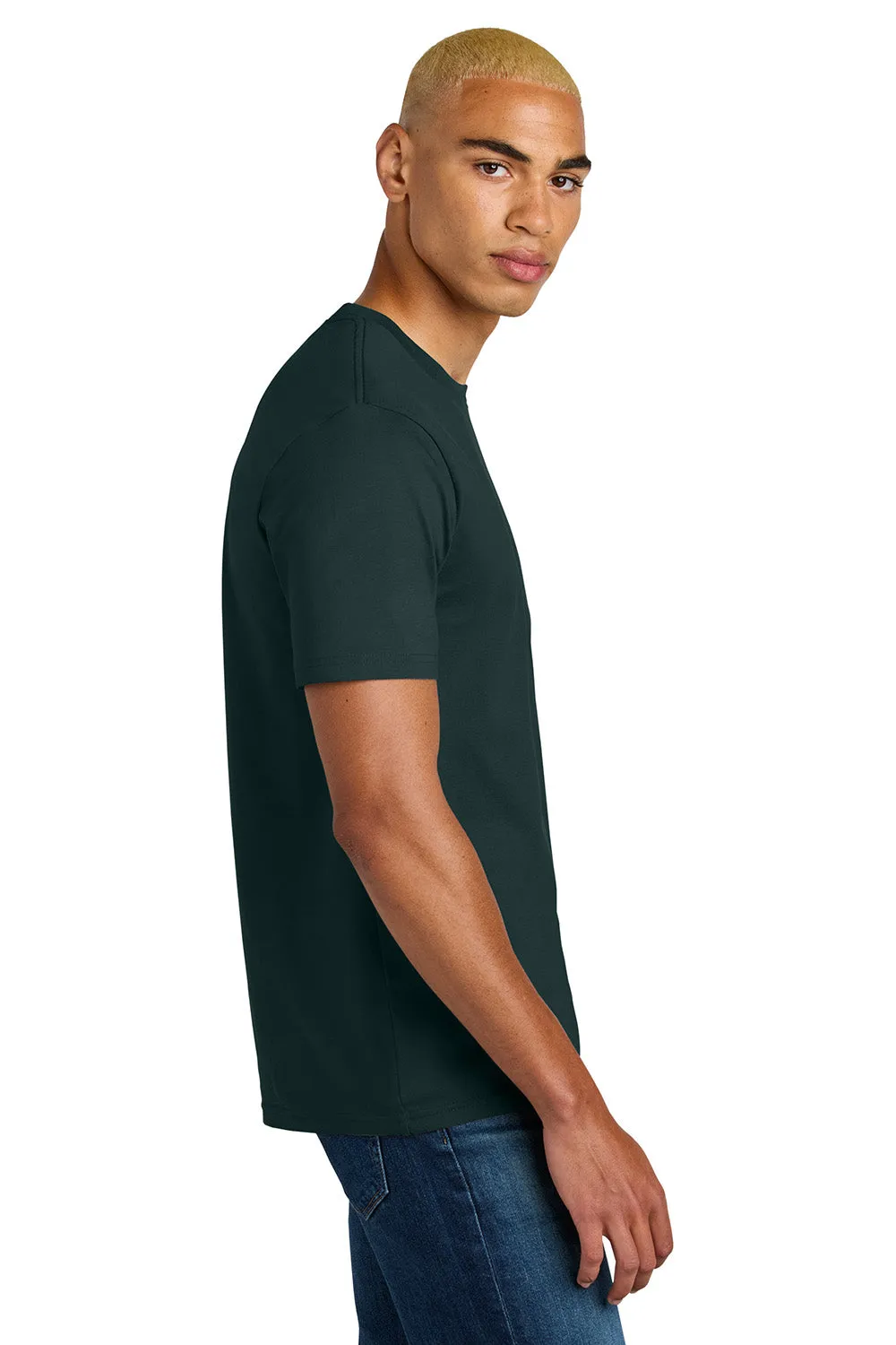 District Mens Perfect Weight Icon Short Sleeve Crewneck T-Shirt - Rainforest Green