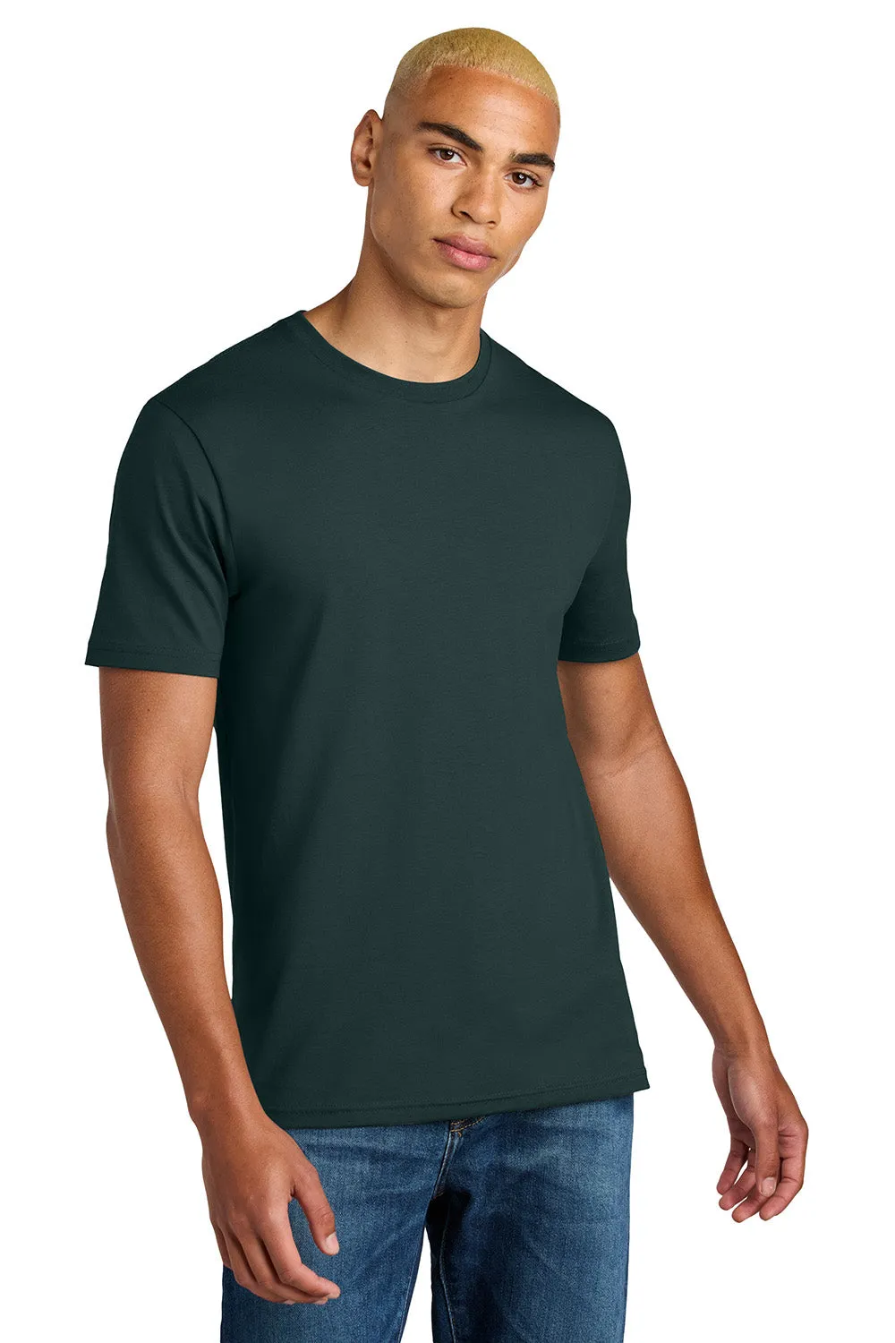 District Mens Perfect Weight Icon Short Sleeve Crewneck T-Shirt - Rainforest Green