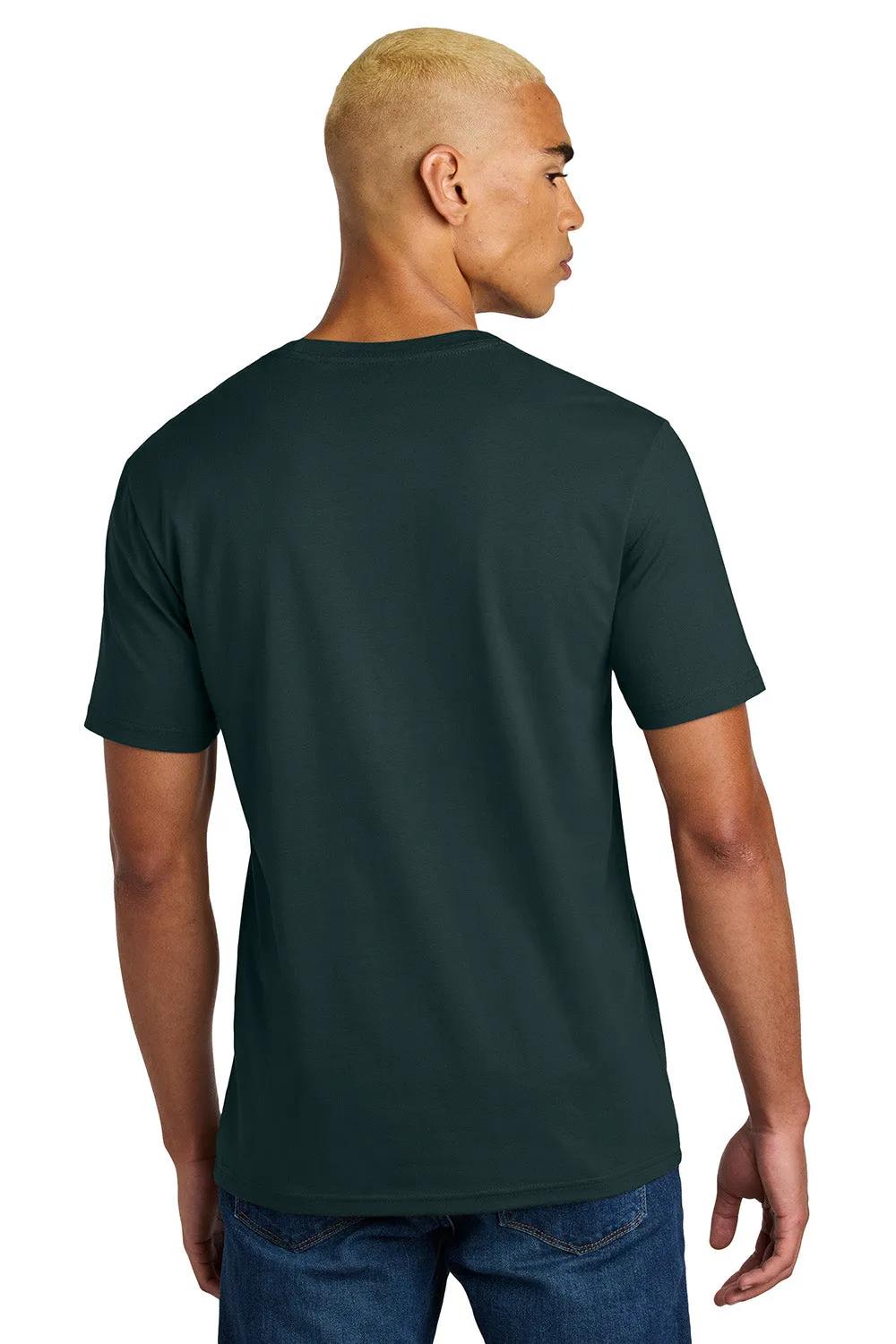 District Mens Perfect Weight Icon Short Sleeve Crewneck T-Shirt - Rainforest Green