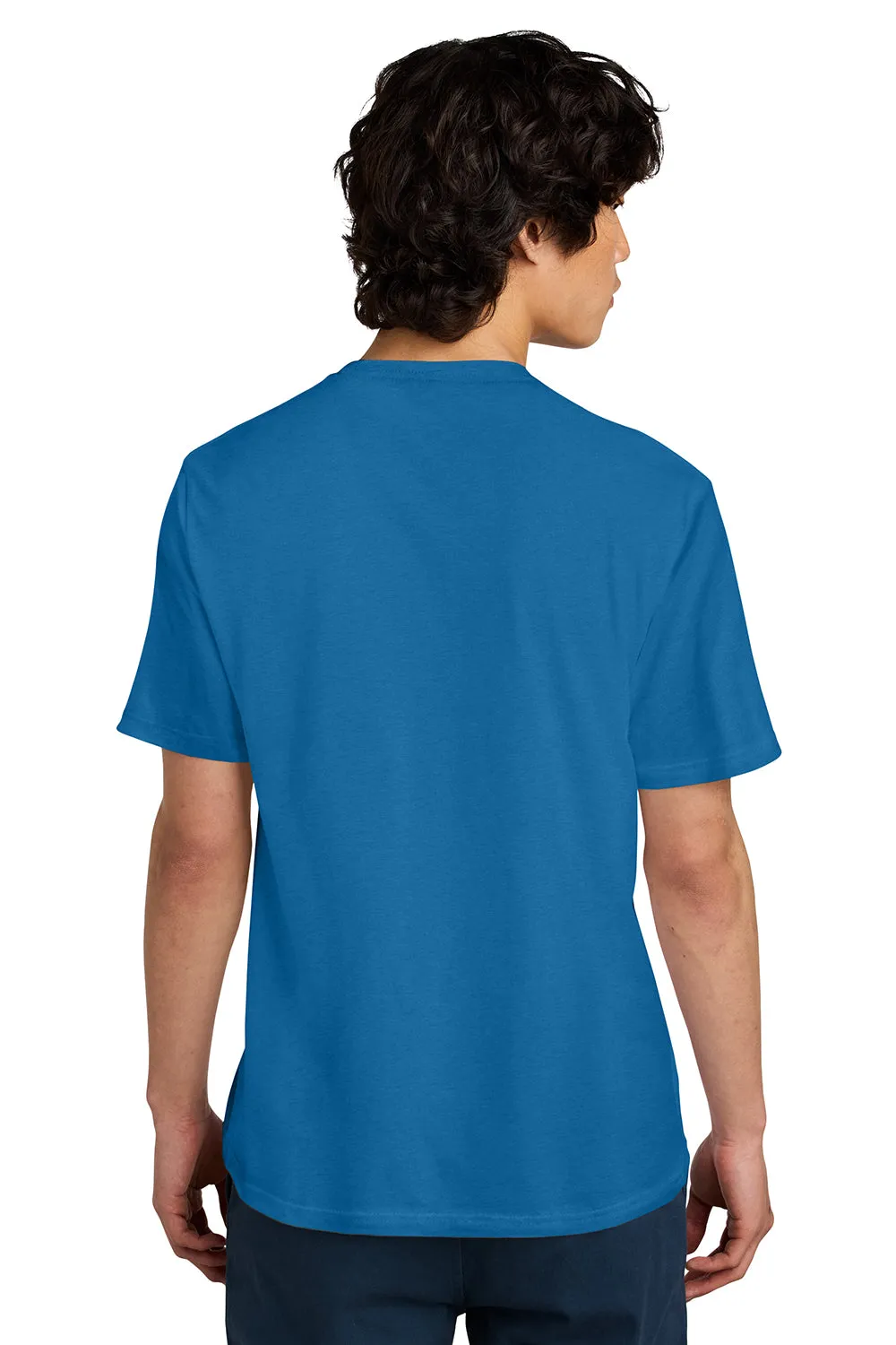 District Mens Perfect Weight Short Sleeve Crewneck T-Shirt - Bright Blue