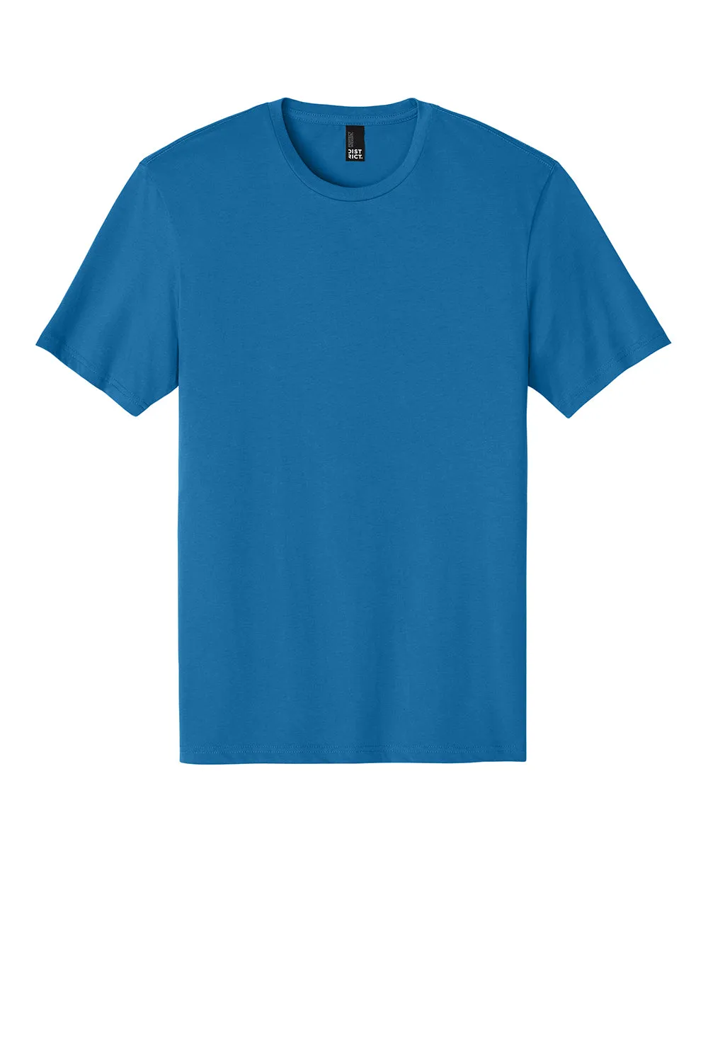 District Mens Perfect Weight Short Sleeve Crewneck T-Shirt - Bright Blue