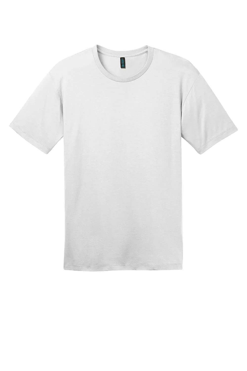 District Mens Perfect Weight Short Sleeve Crewneck T-Shirt - Bright White