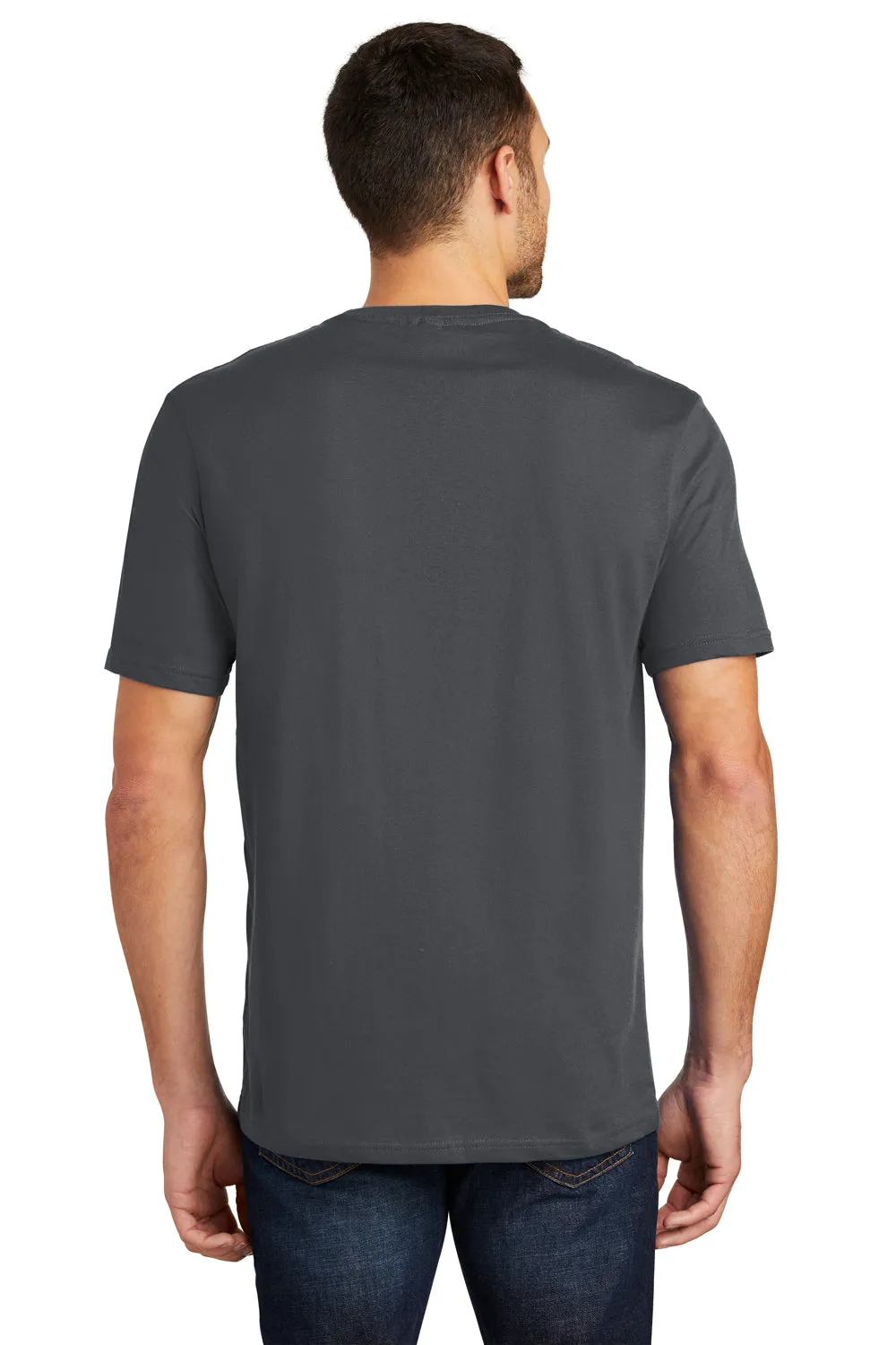 District Mens Perfect Weight Short Sleeve Crewneck T-Shirt - Charcoal Grey