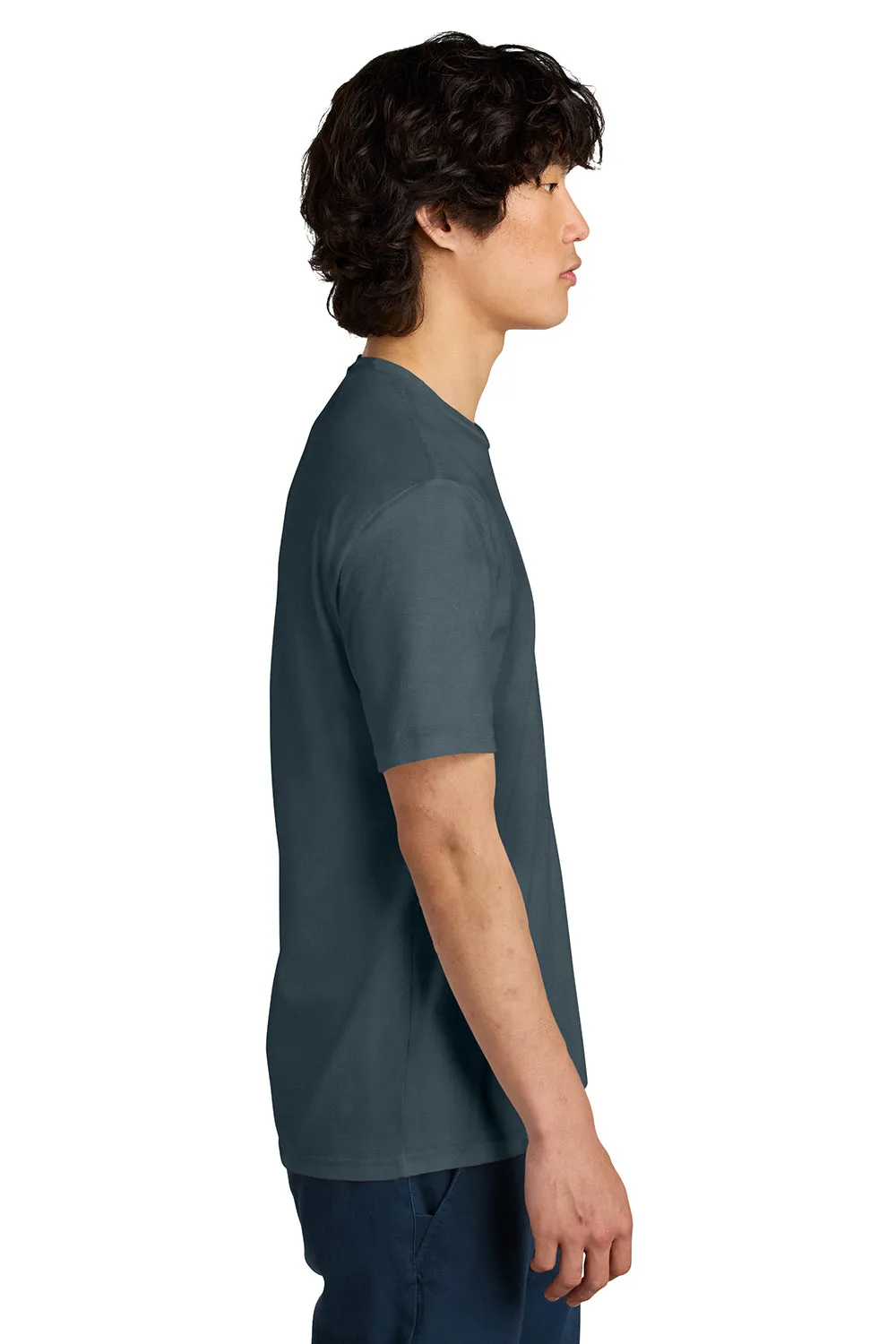 District Mens Perfect Weight Short Sleeve Crewneck T-Shirt - Deep Steel Blue
