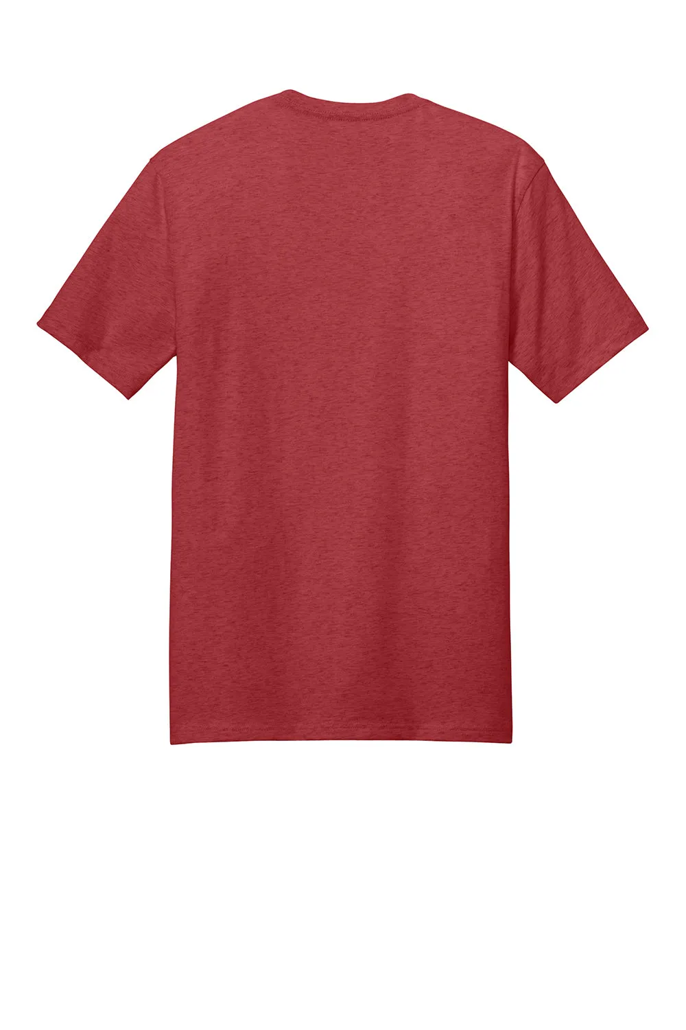 District Mens Perfect Weight Short Sleeve Crewneck T-Shirt - Heather Red