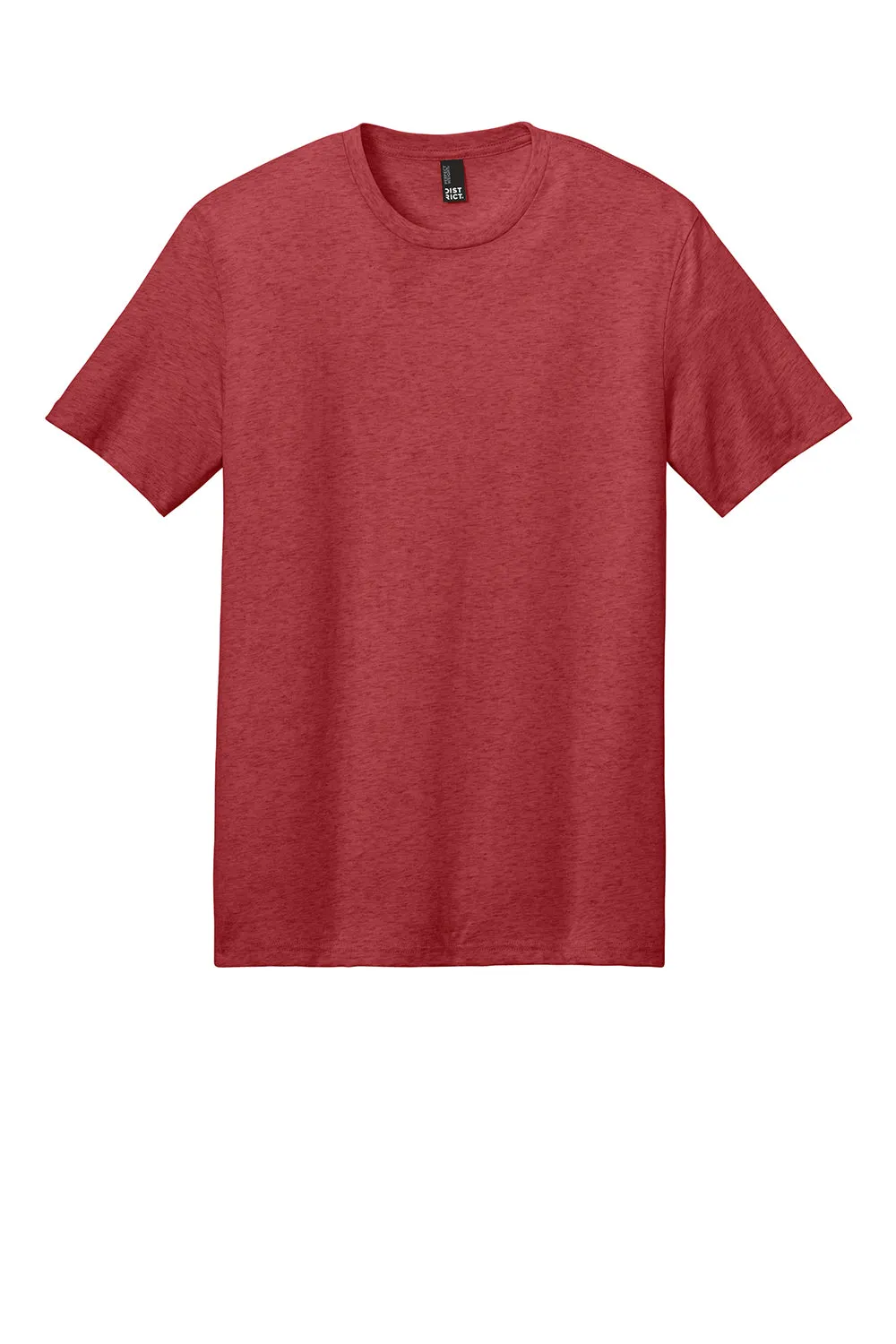 District Mens Perfect Weight Short Sleeve Crewneck T-Shirt - Heather Red