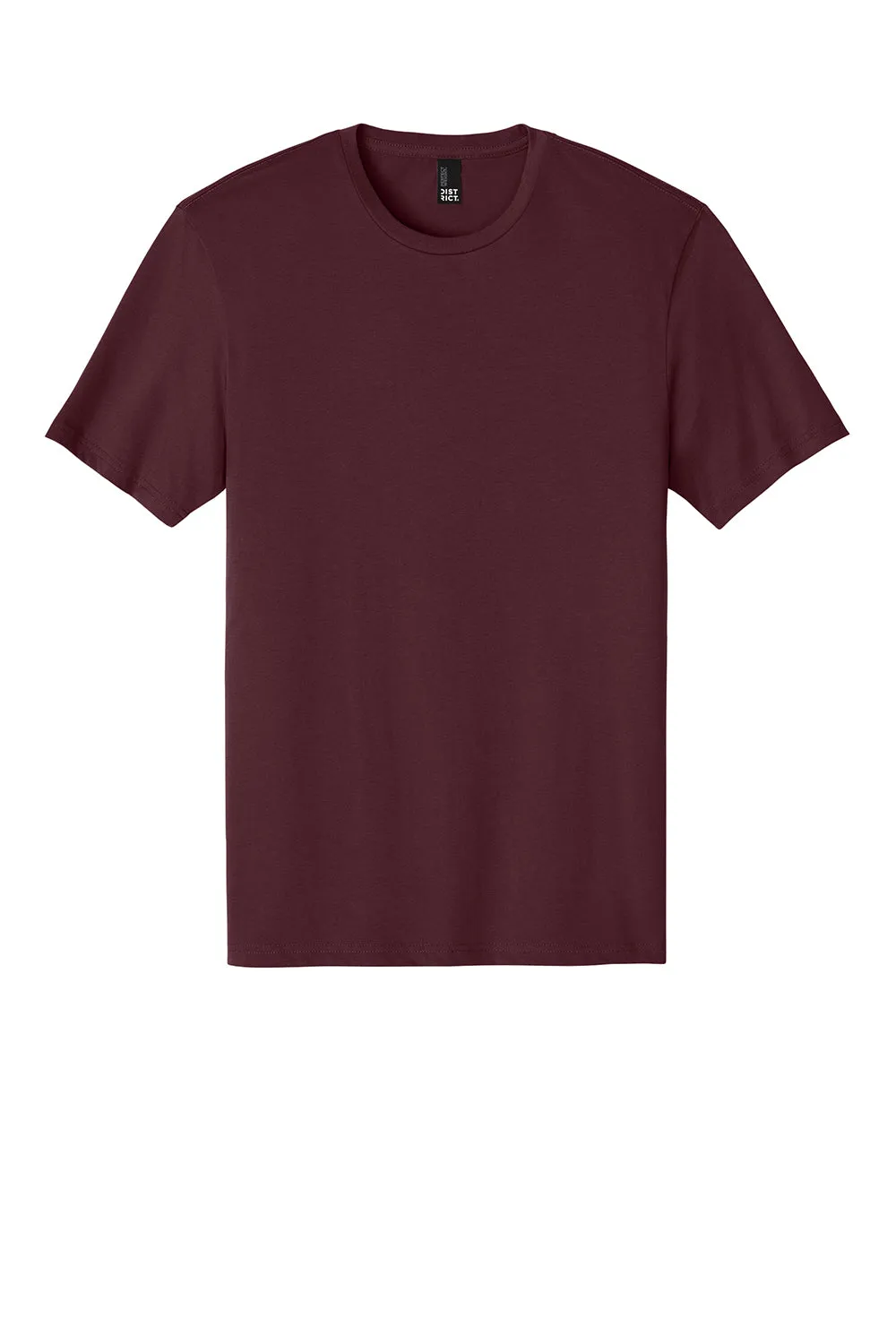 District Mens Perfect Weight Short Sleeve Crewneck T-Shirt - Maroon