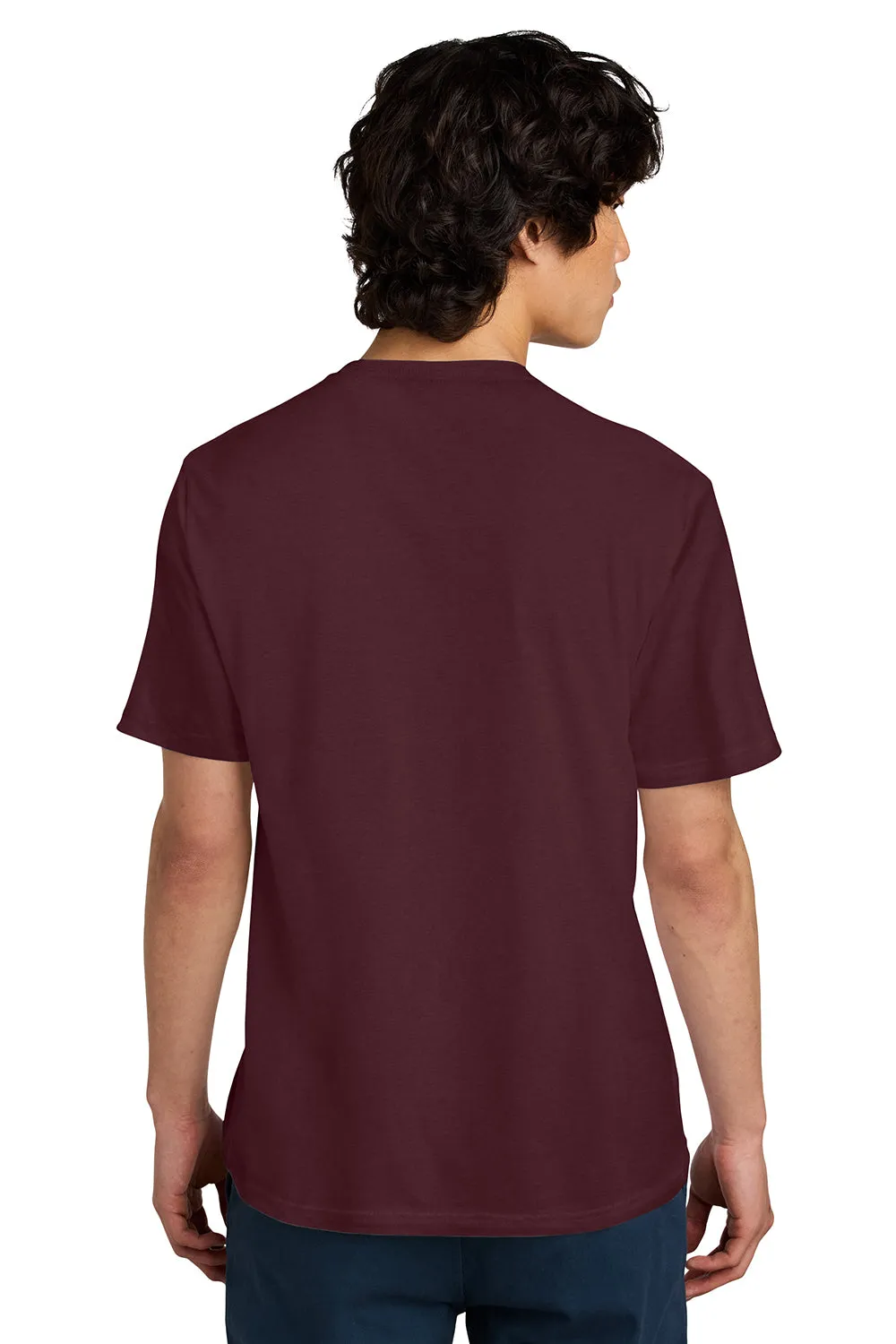 District Mens Perfect Weight Short Sleeve Crewneck T-Shirt - Maroon