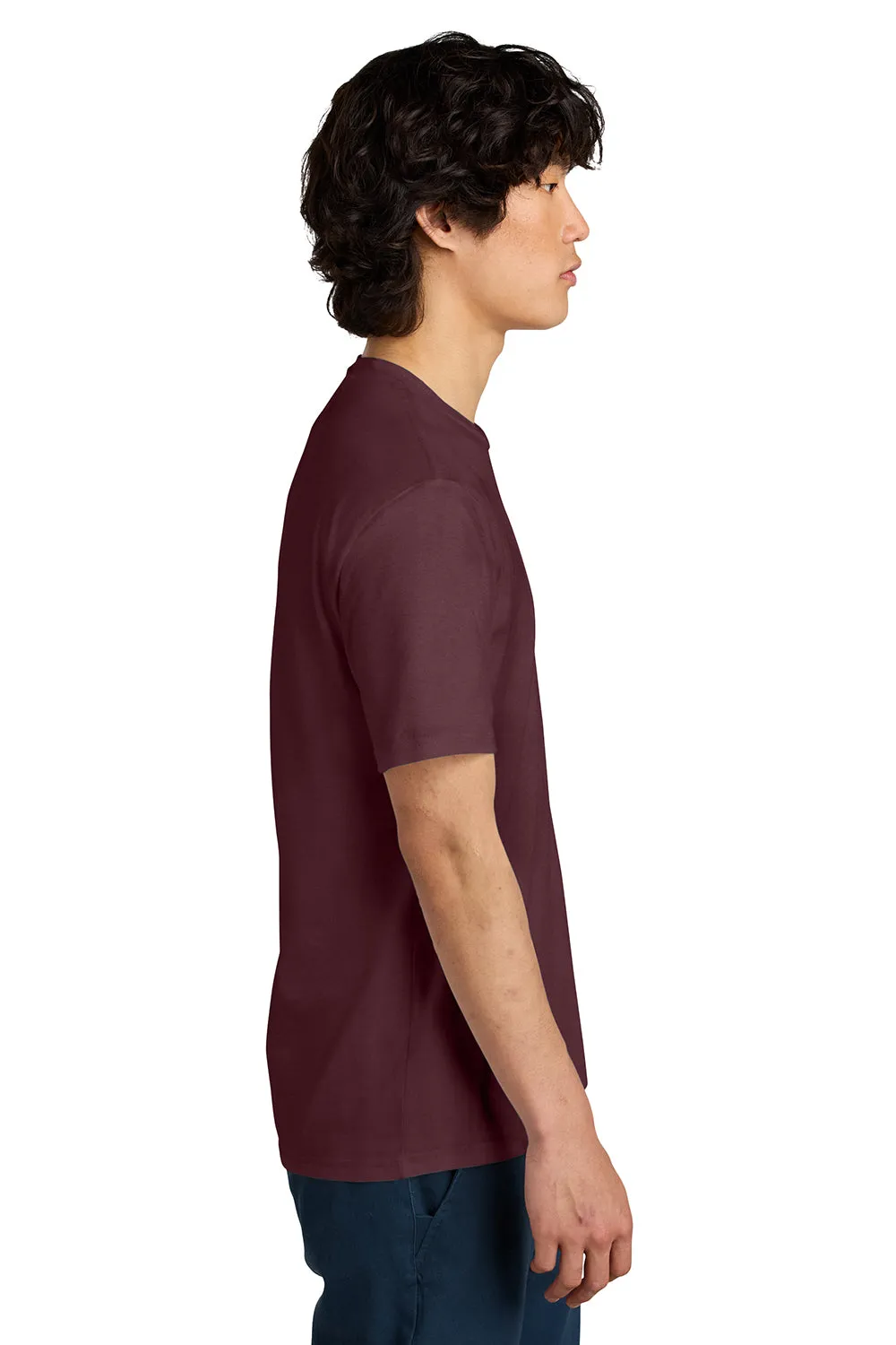 District Mens Perfect Weight Short Sleeve Crewneck T-Shirt - Maroon
