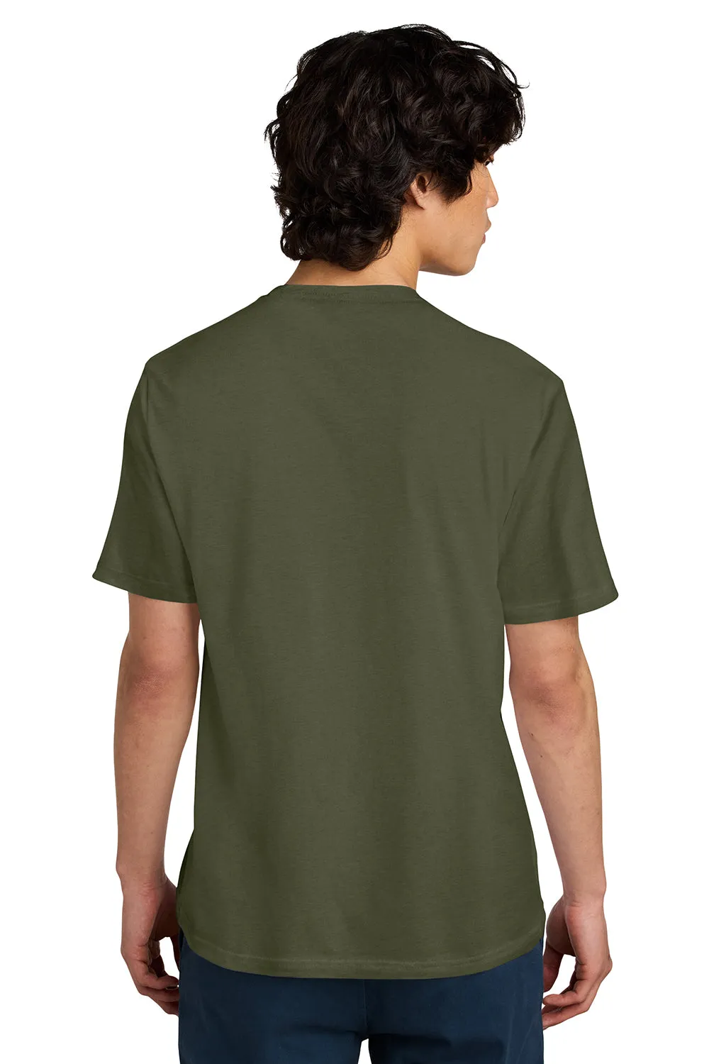 District Mens Perfect Weight Short Sleeve Crewneck T-Shirt - Military Green