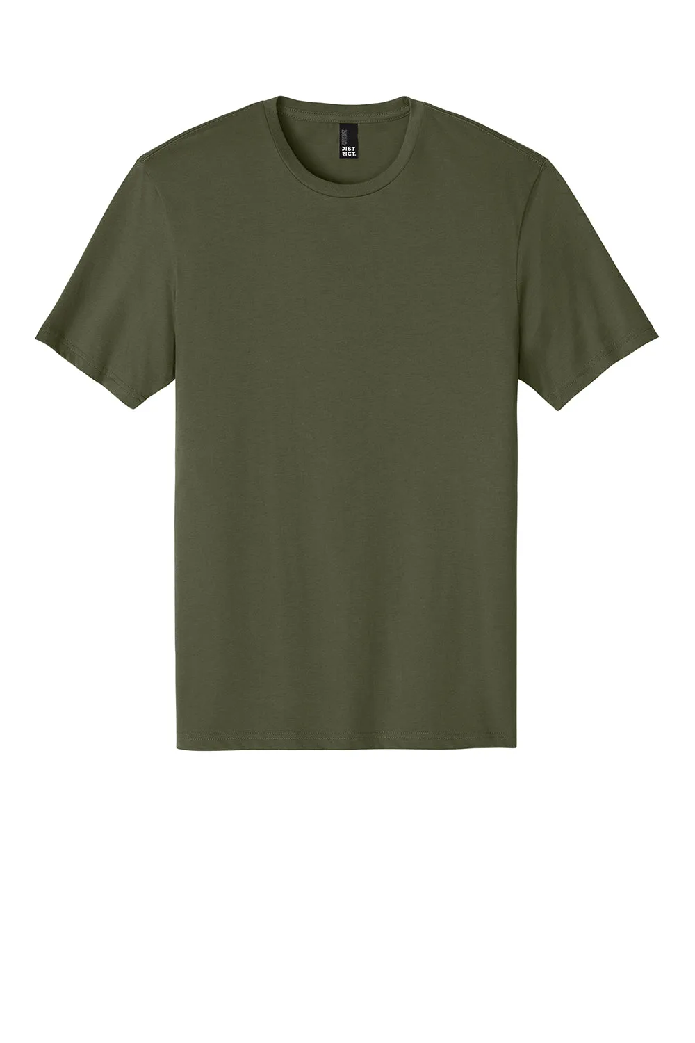 District Mens Perfect Weight Short Sleeve Crewneck T-Shirt - Military Green