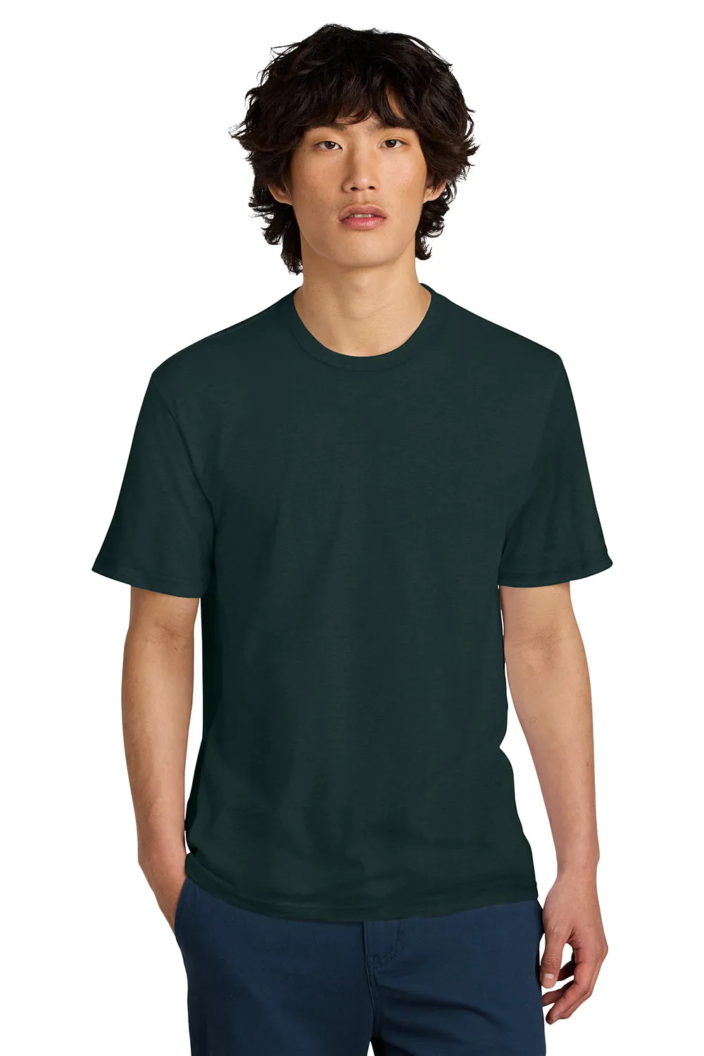 District Mens Perfect Weight Short Sleeve Crewneck T-Shirt - Rainforest Green