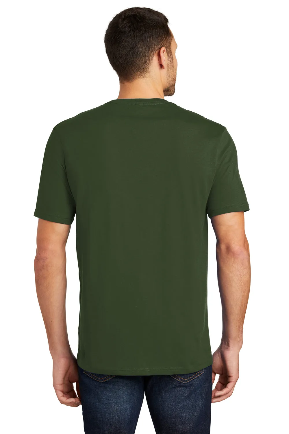 District Mens Perfect Weight Short Sleeve Crewneck T-Shirt - Thyme Green - Closeout