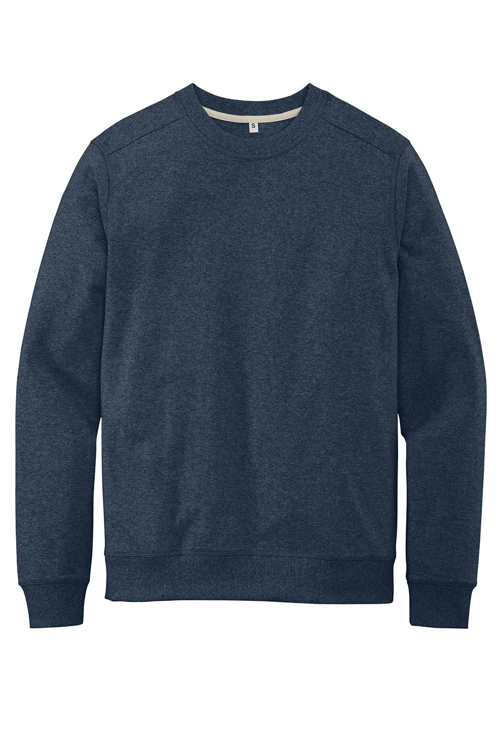 District Mens Re-Fleece Crewneck Sweatshirt - Heather Navy Blue