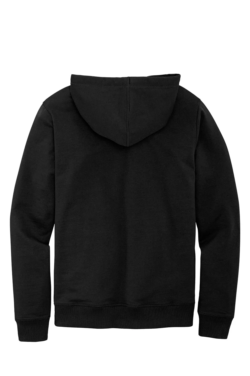 District Mens Re-Fleece Hooded Sweatshirt Hoodie w/ Pouch Pocket - Black