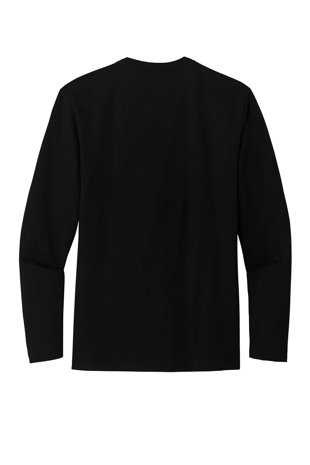 District Mens Re-Tee Long Sleeve Crewneck T-Shirt - Black