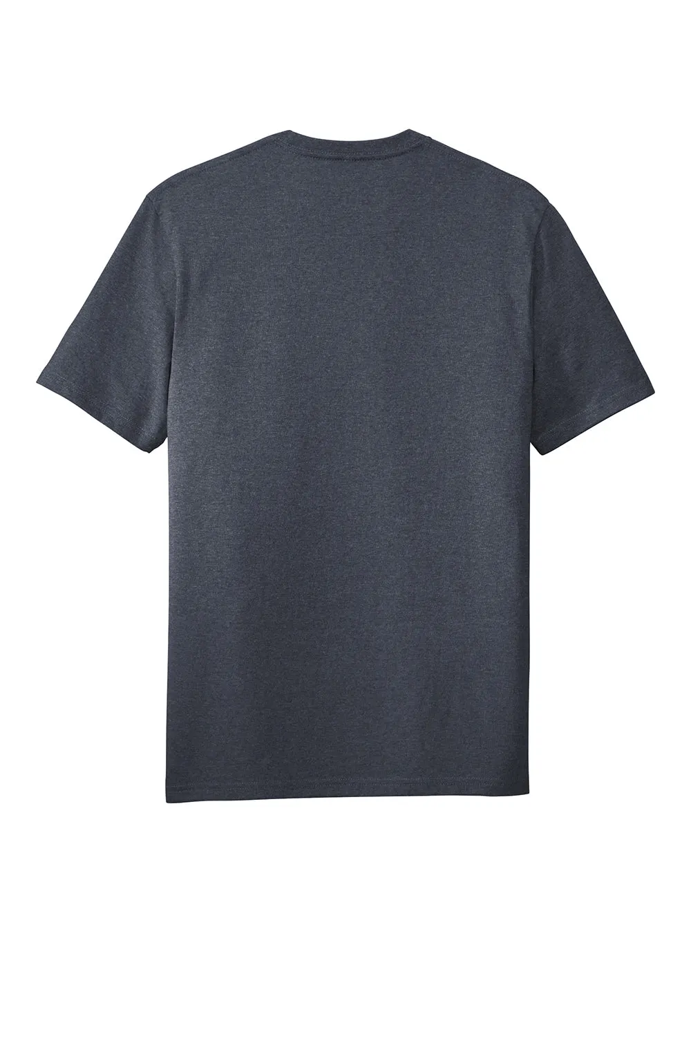 District Mens Re-Tee Short Sleeve Crewneck T-Shirt - Heather Navy Blue