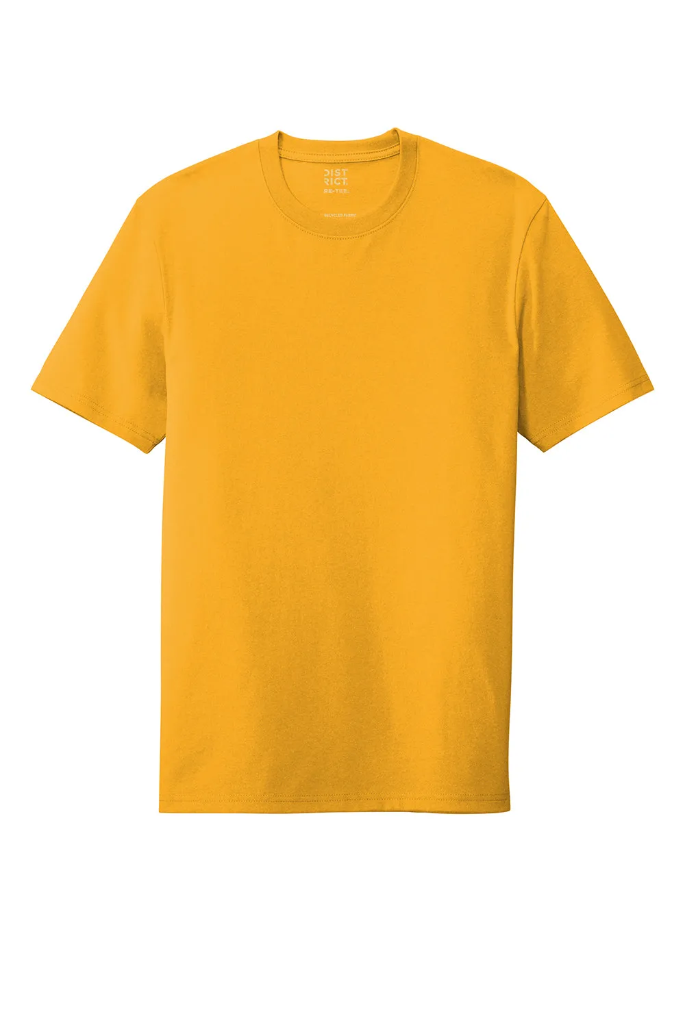 District Mens Re-Tee Short Sleeve Crewneck T-Shirt - Maize Yellow
