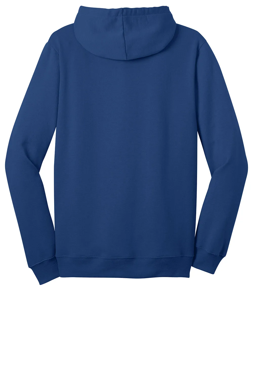 District Mens The Concert Fleece Full Zip Hooded Sweatshirt Hoodie w/ Pockets - Deep Royal Blue