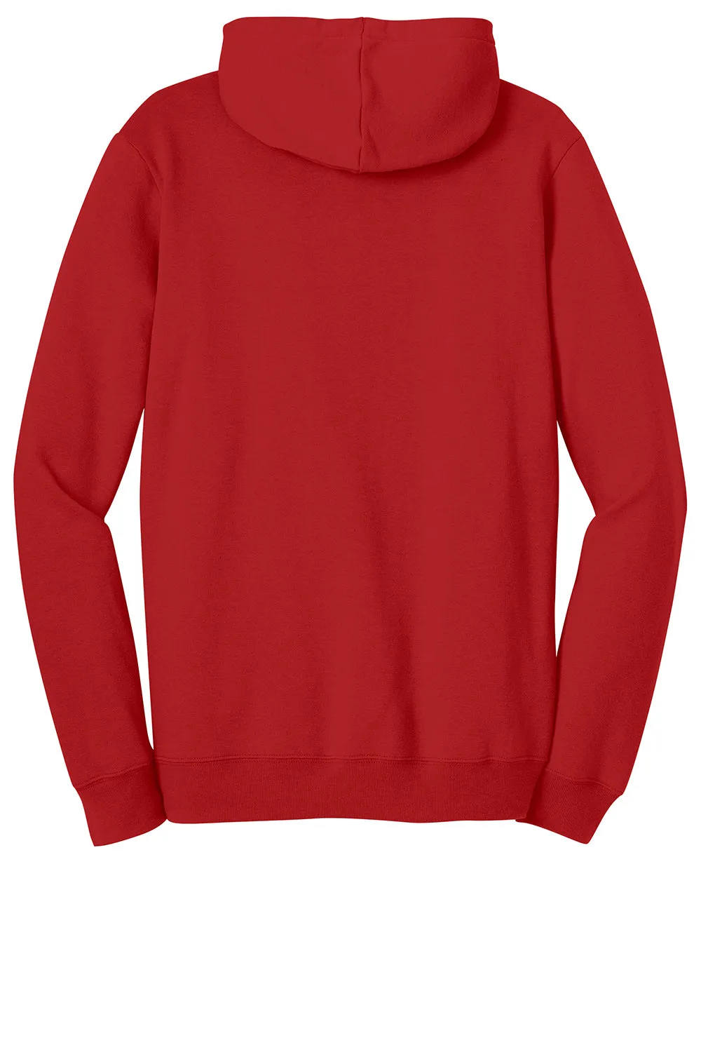 District Mens The Concert Fleece Hooded Sweatshirt Hoodie w/ Pouch Pocket - New Red