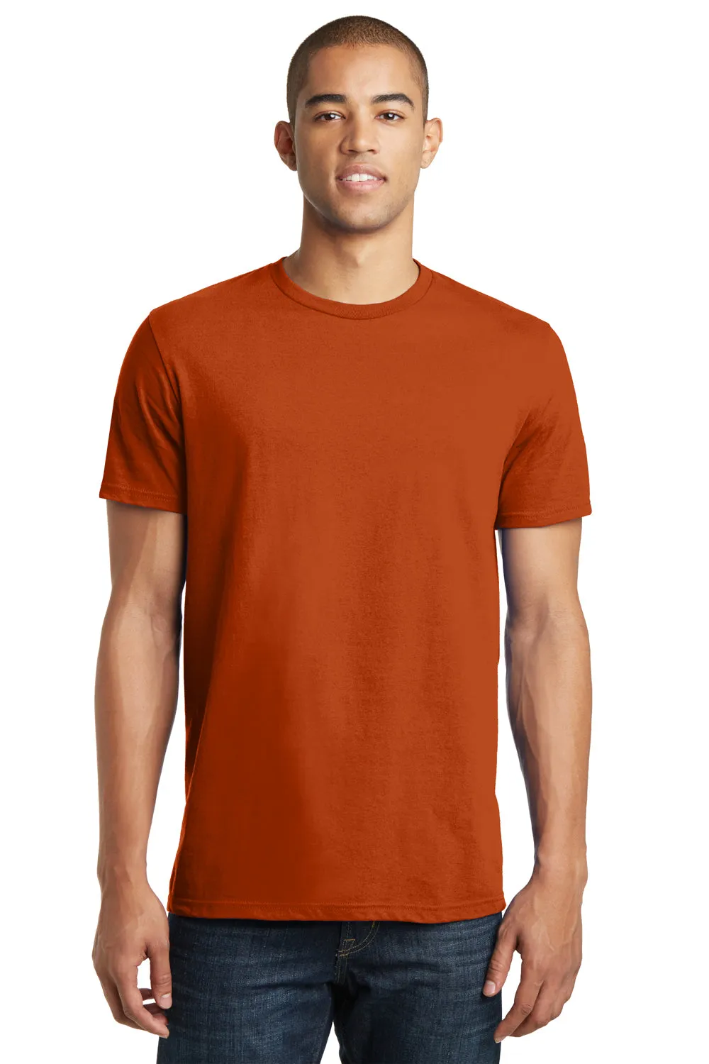 District Mens The Concert Short Sleeve Crewneck T-Shirt - Deep Orange