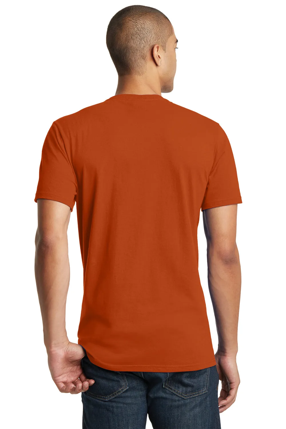 District Mens The Concert Short Sleeve Crewneck T-Shirt - Deep Orange