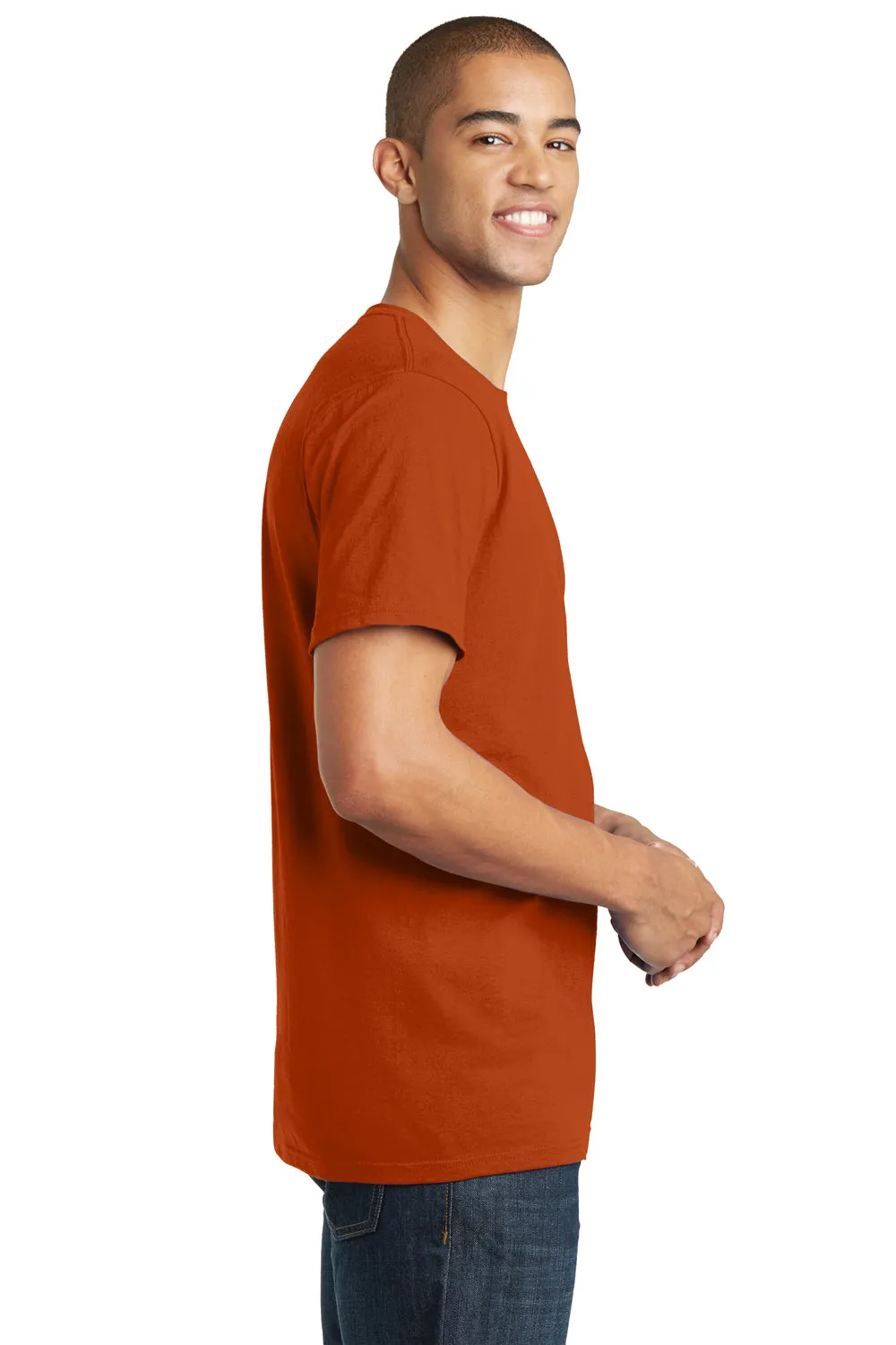 District Mens The Concert Short Sleeve Crewneck T-Shirt - Deep Orange
