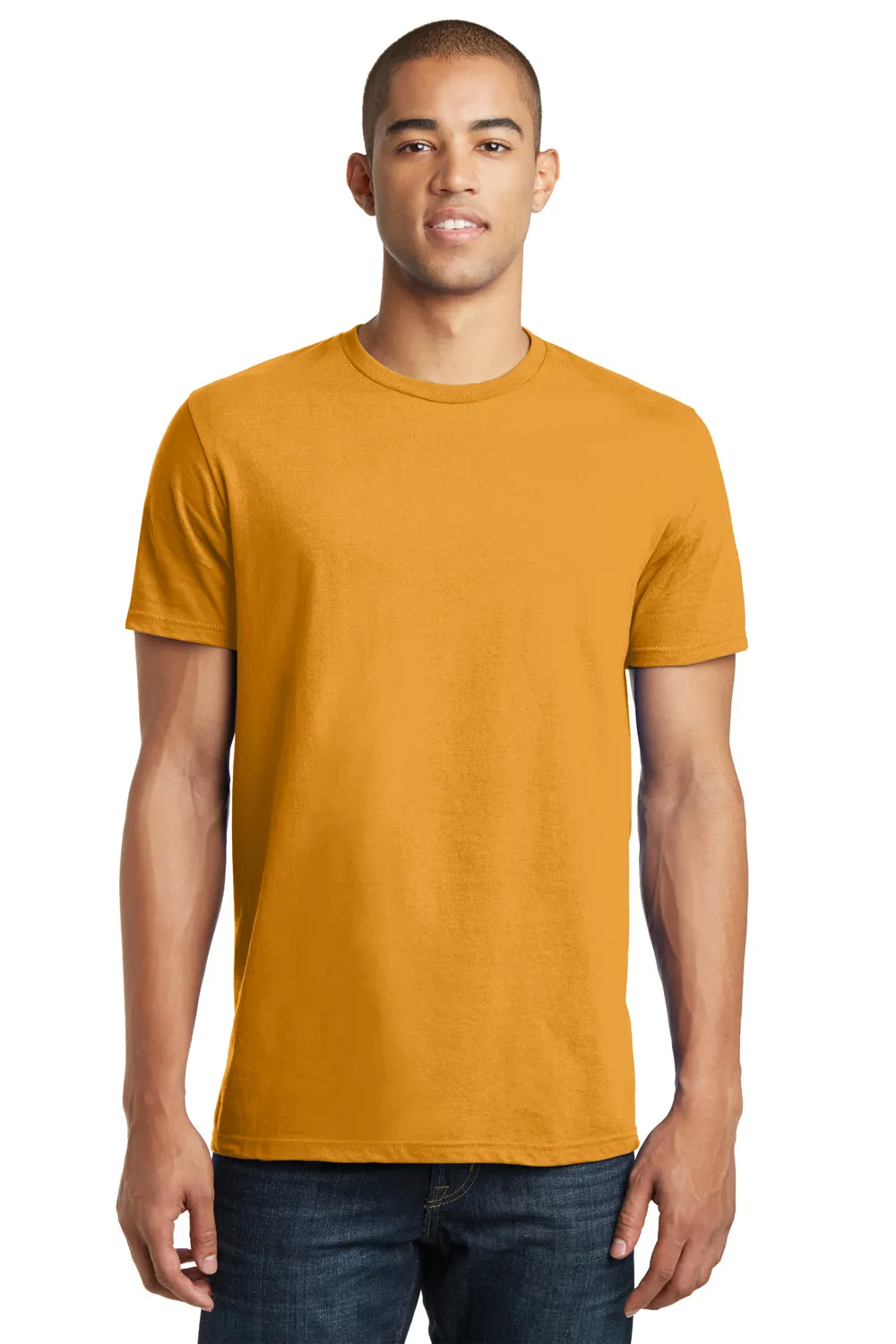 District Mens The Concert Short Sleeve Crewneck T-Shirt - Gold