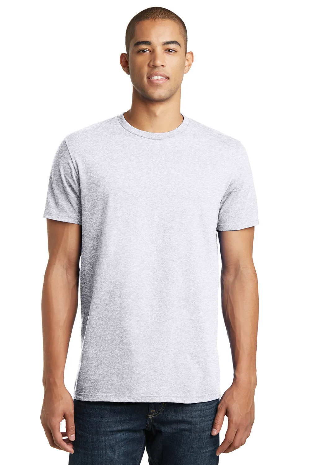 District Mens The Concert Short Sleeve Crewneck T-Shirt - Heather White