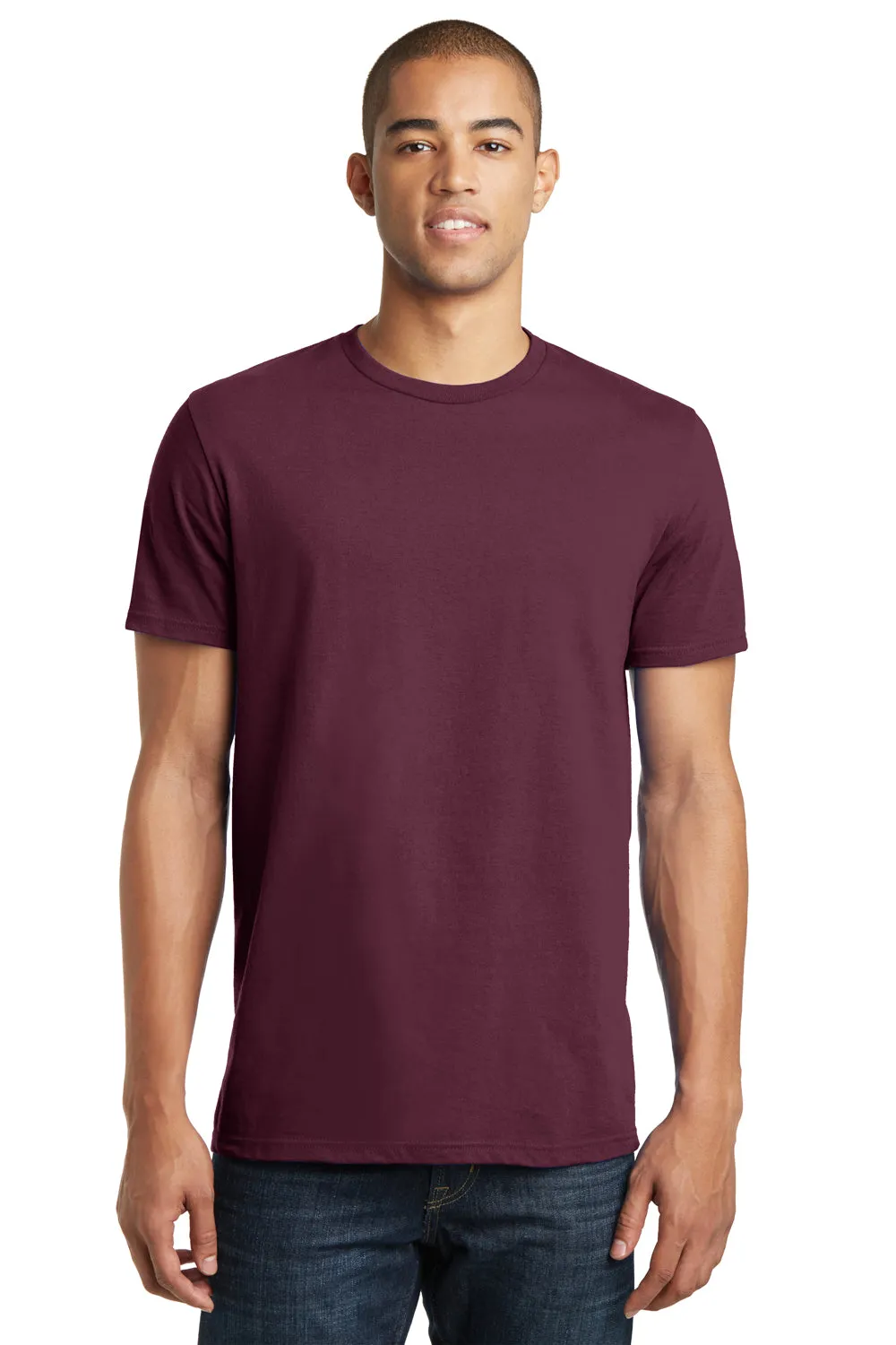 District Mens The Concert Short Sleeve Crewneck T-Shirt - Maroon
