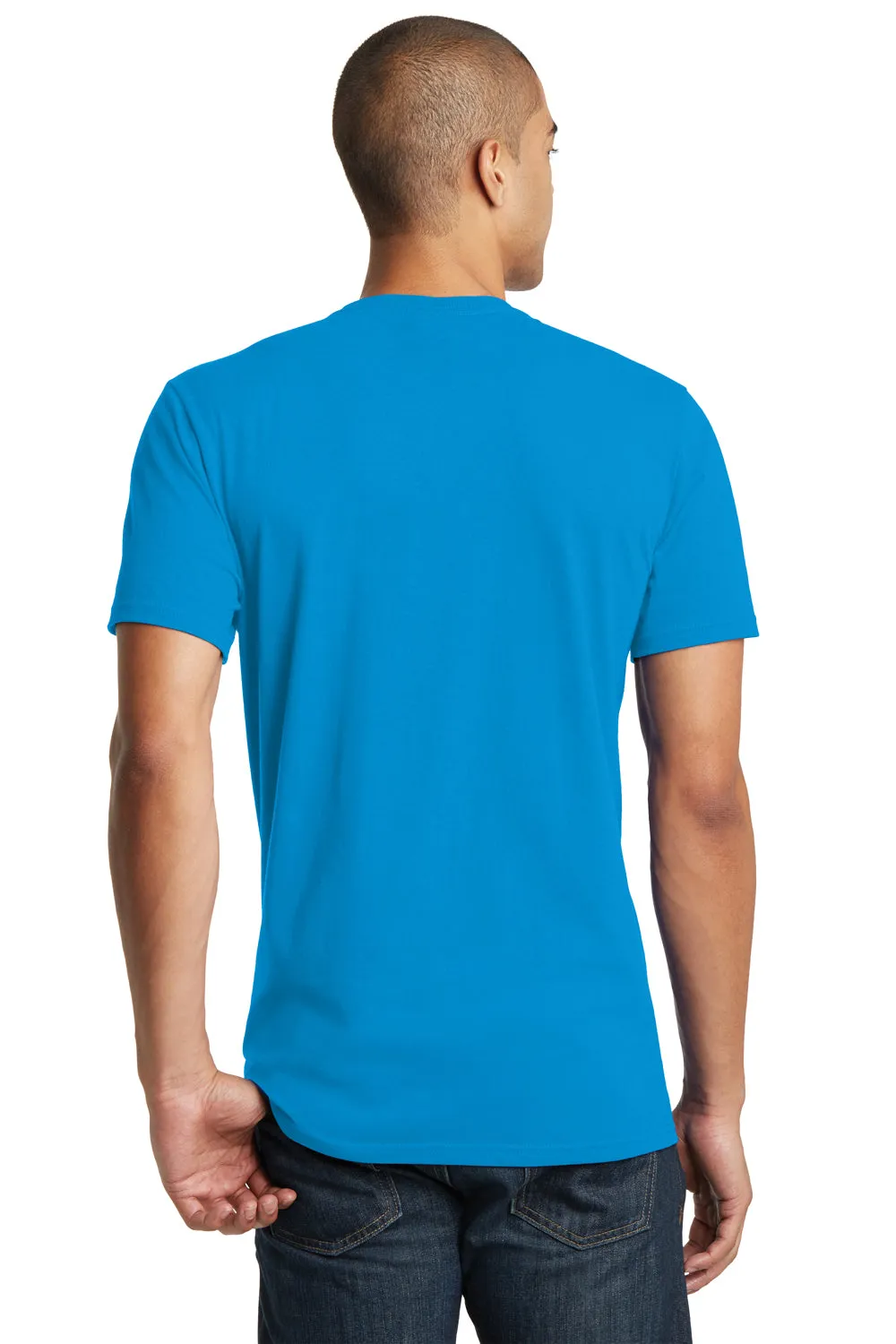 District Mens The Concert Short Sleeve Crewneck T-Shirt - Neon Blue