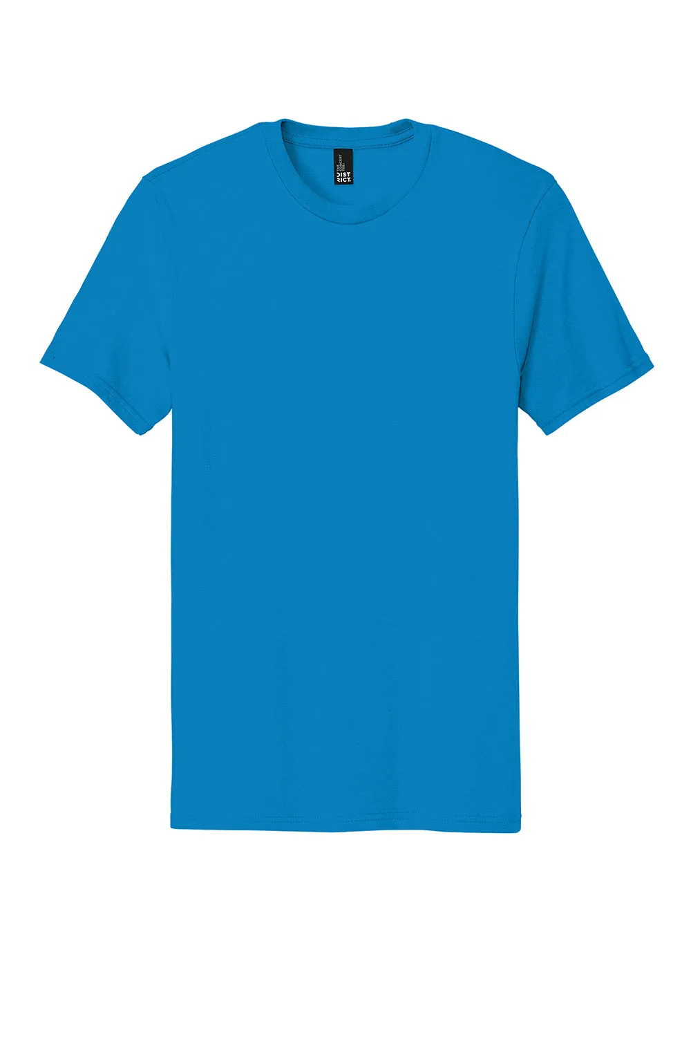 District Mens The Concert Short Sleeve Crewneck T-Shirt - Neon Blue