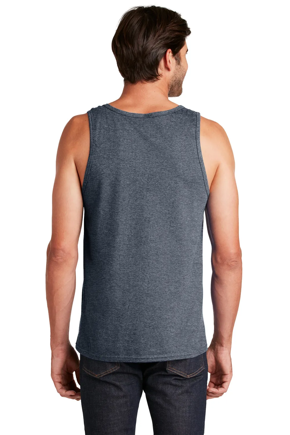 District Mens The Concert Tank Top - Heather Navy Blue