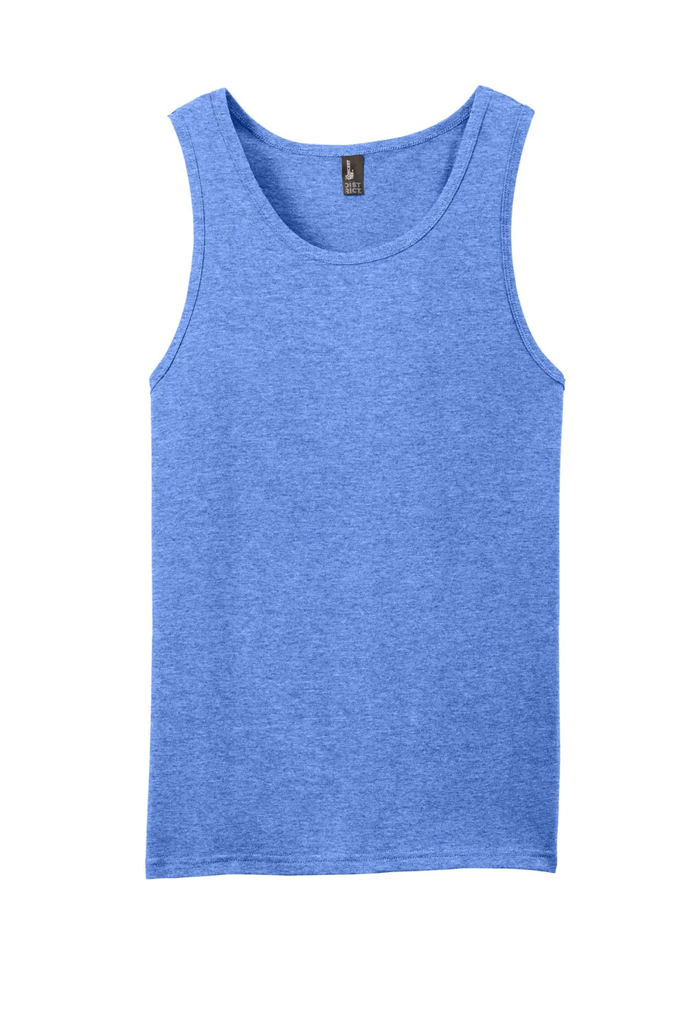 District Mens The Concert Tank Top - Heather Royal Blue