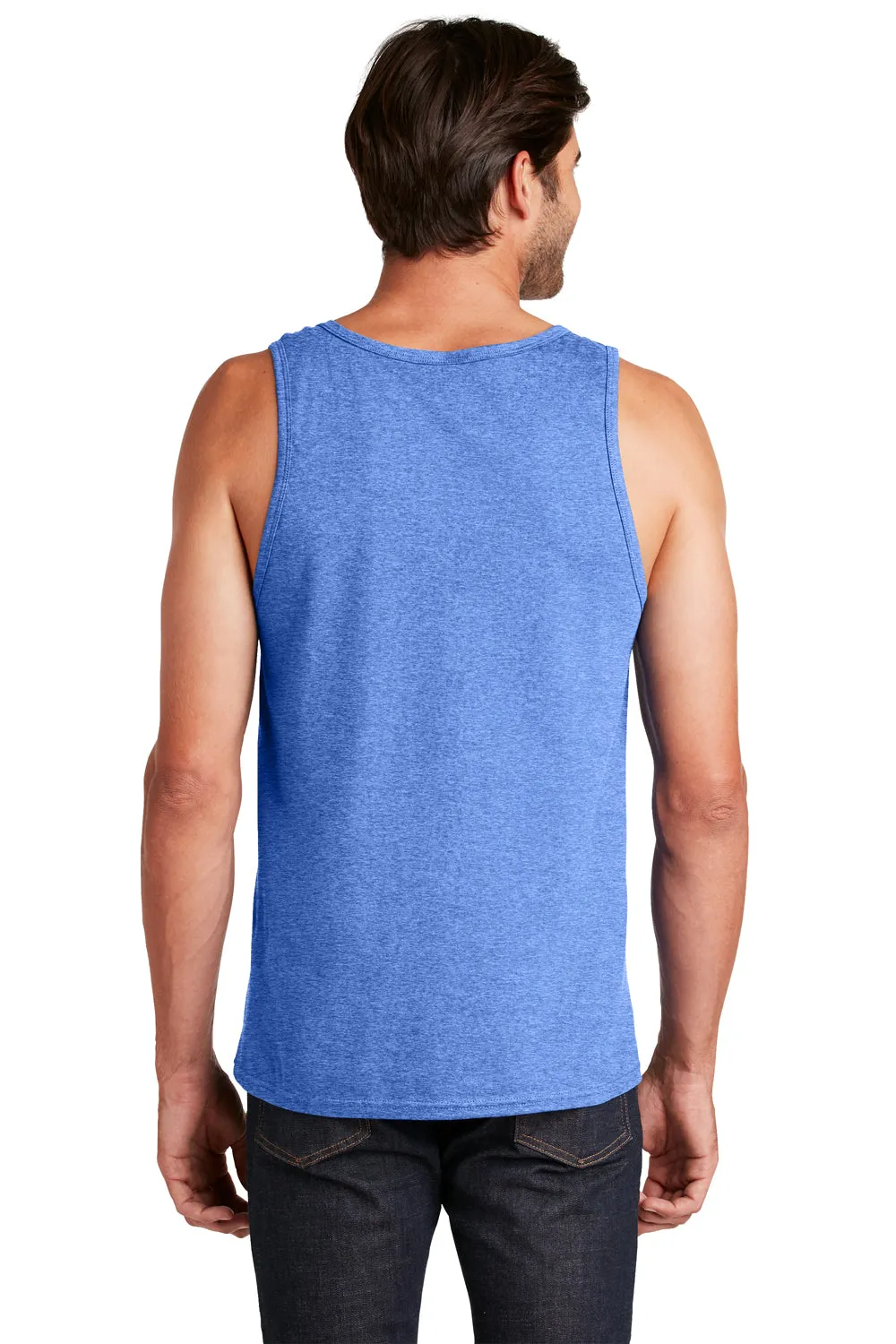District Mens The Concert Tank Top - Heather Royal Blue