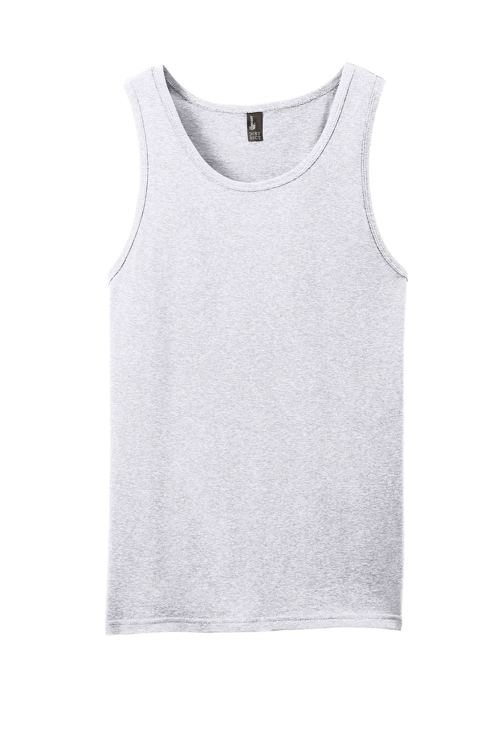 District Mens The Concert Tank Top - Heather White