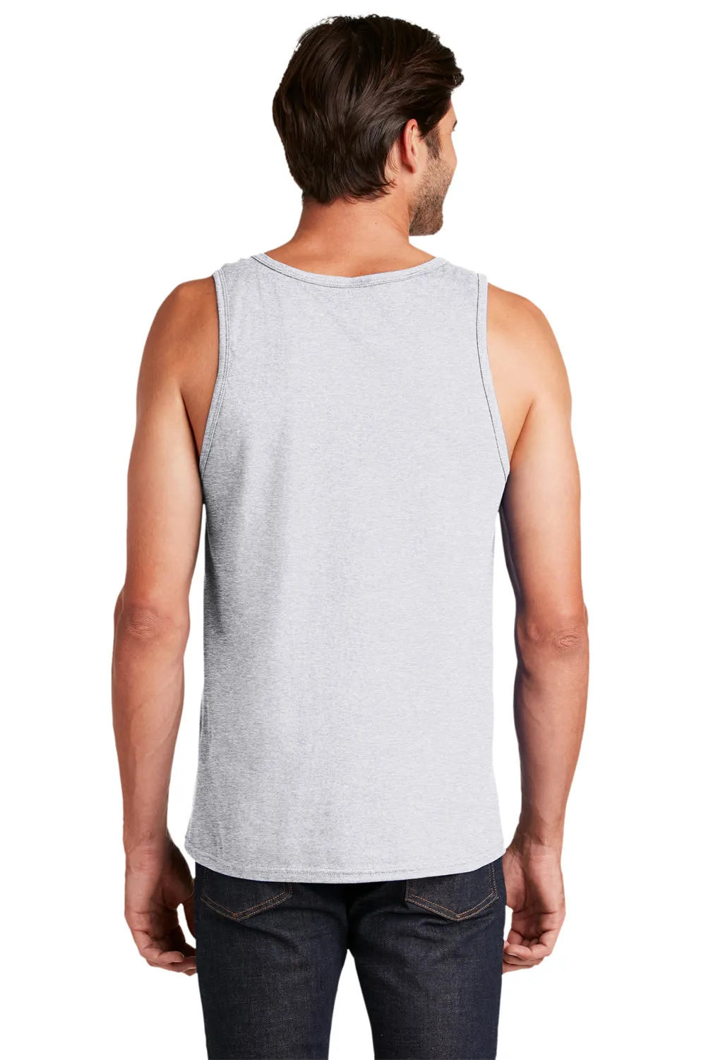 District Mens The Concert Tank Top - Heather White