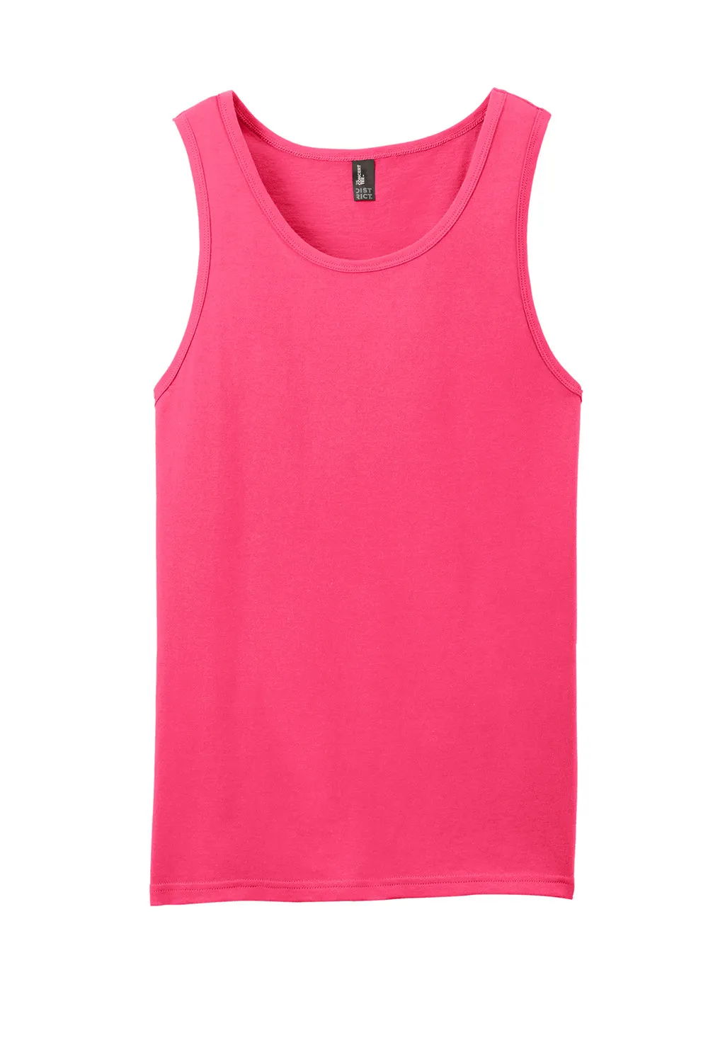 District Mens The Concert Tank Top - Neon Pink