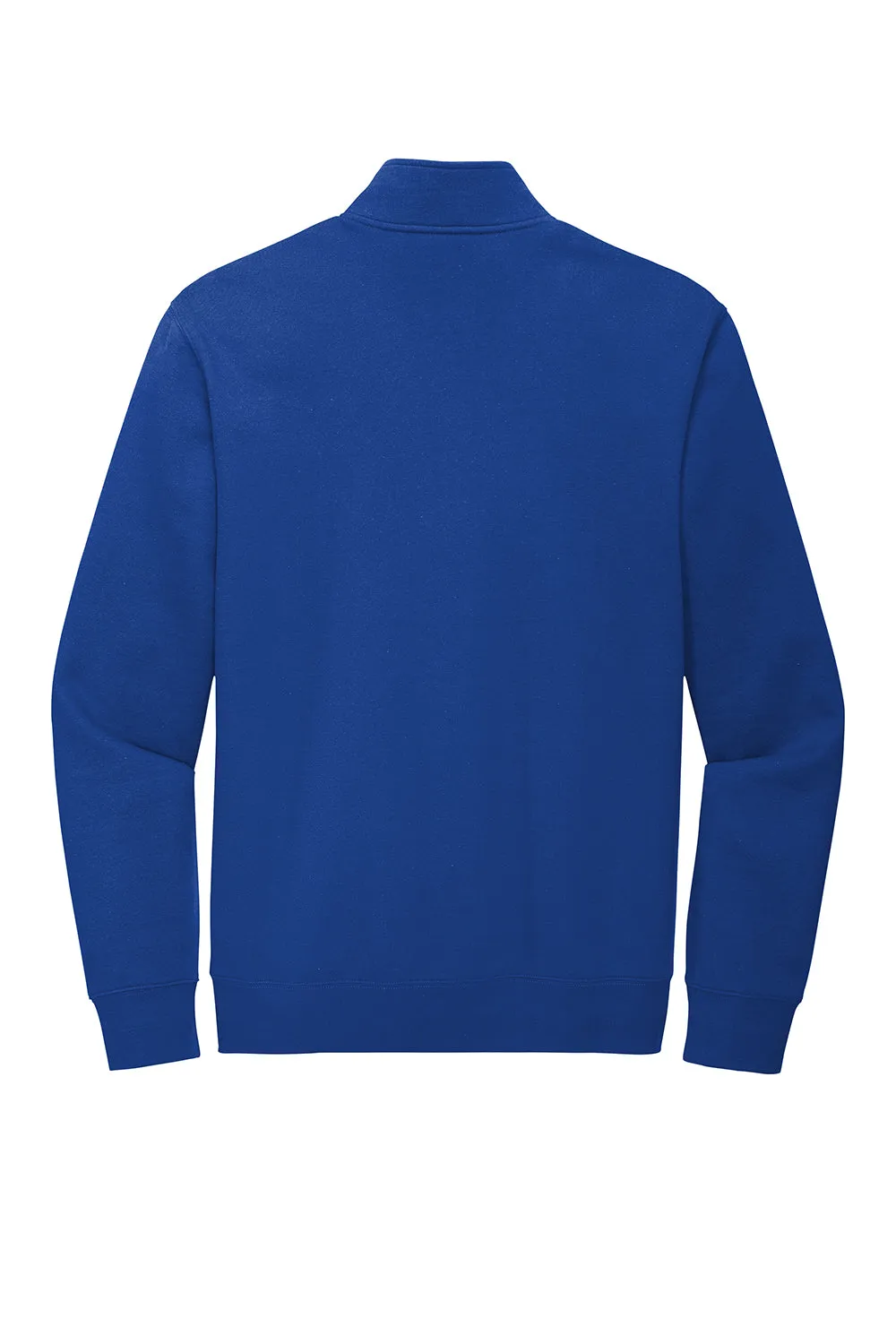 District Mens Very Important 1/4 Zip Sweatshirt w/ Pouch Pocket - Deep Royal Blue