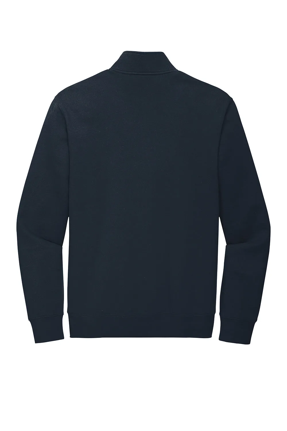 District Mens Very Important 1/4 Zip Sweatshirt w/ Pouch Pocket - New Navy Blue