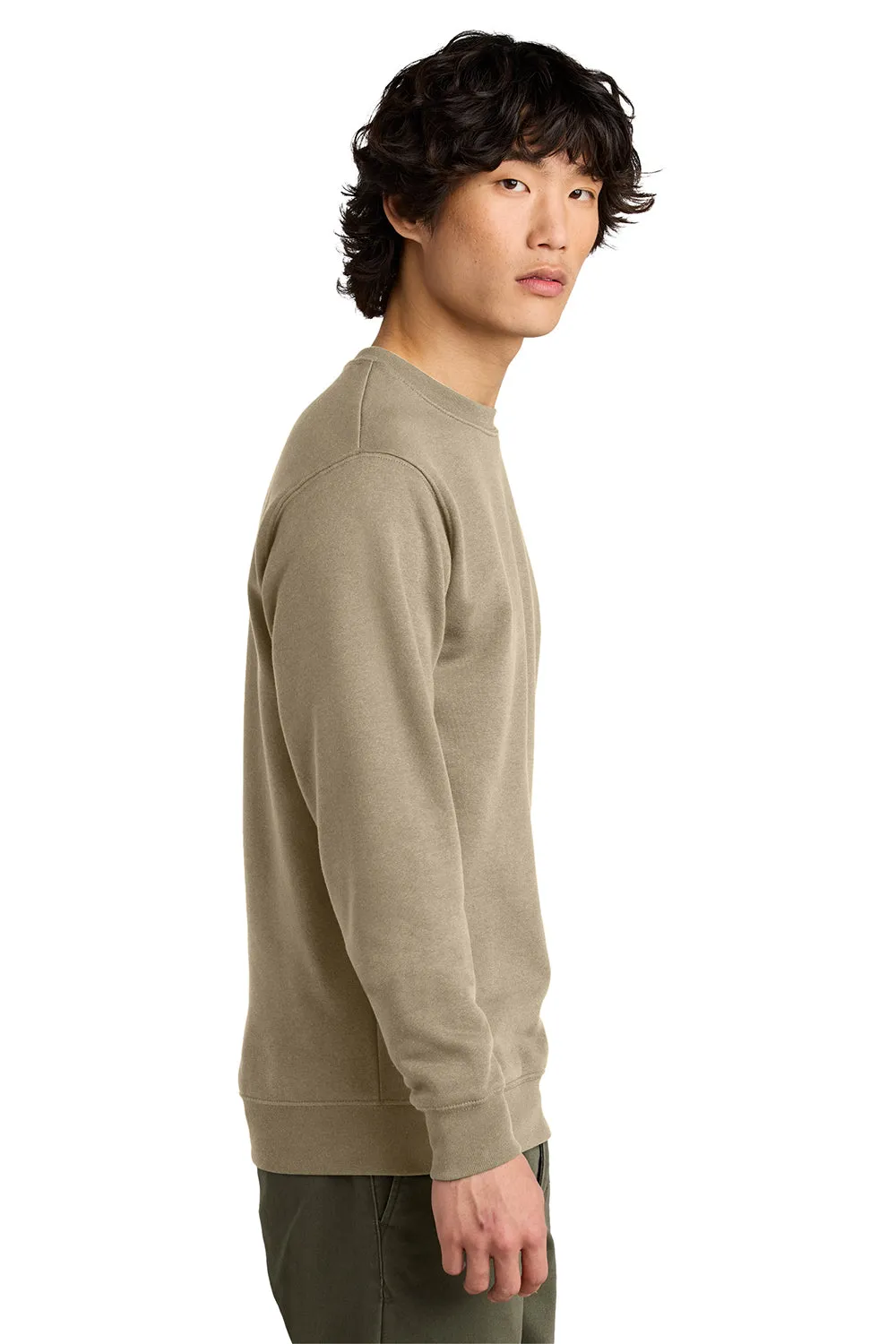 District Mens Very Important Fleece Crewneck Sweatshirt - Desert Tan
