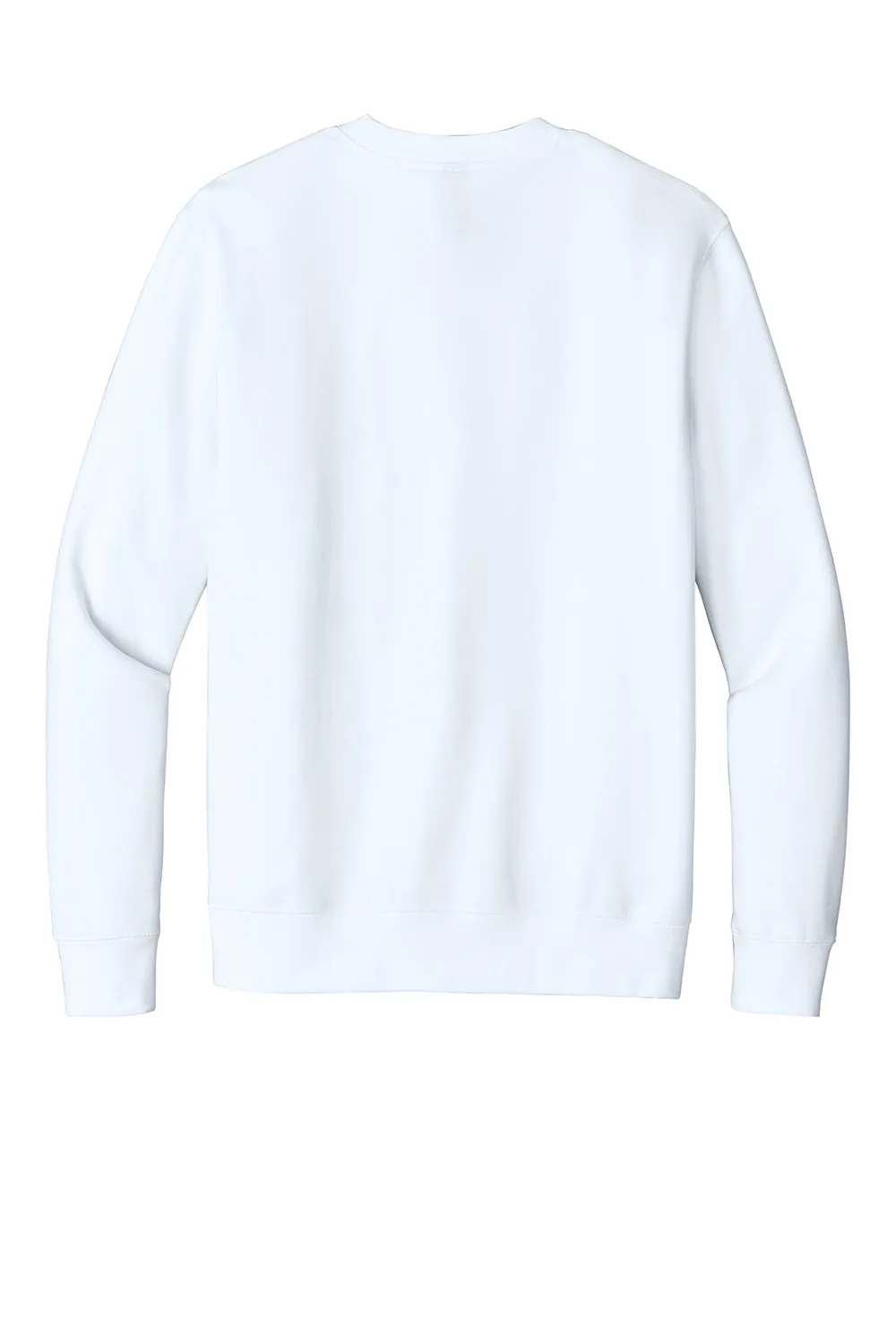 District Mens Very Important Fleece Crewneck Sweatshirt - White